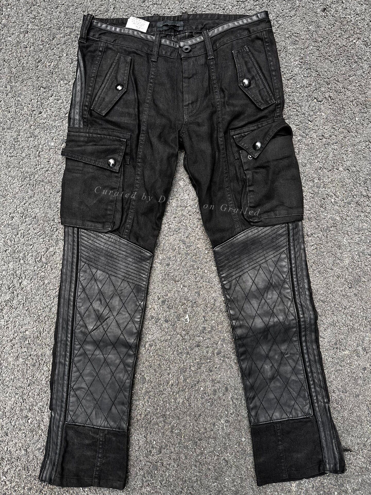 Diesel Black Gold Diesel Black Gold Waxed Patchwork Casual Pants Size US 32 / EU 48 - 1 Thumbnail