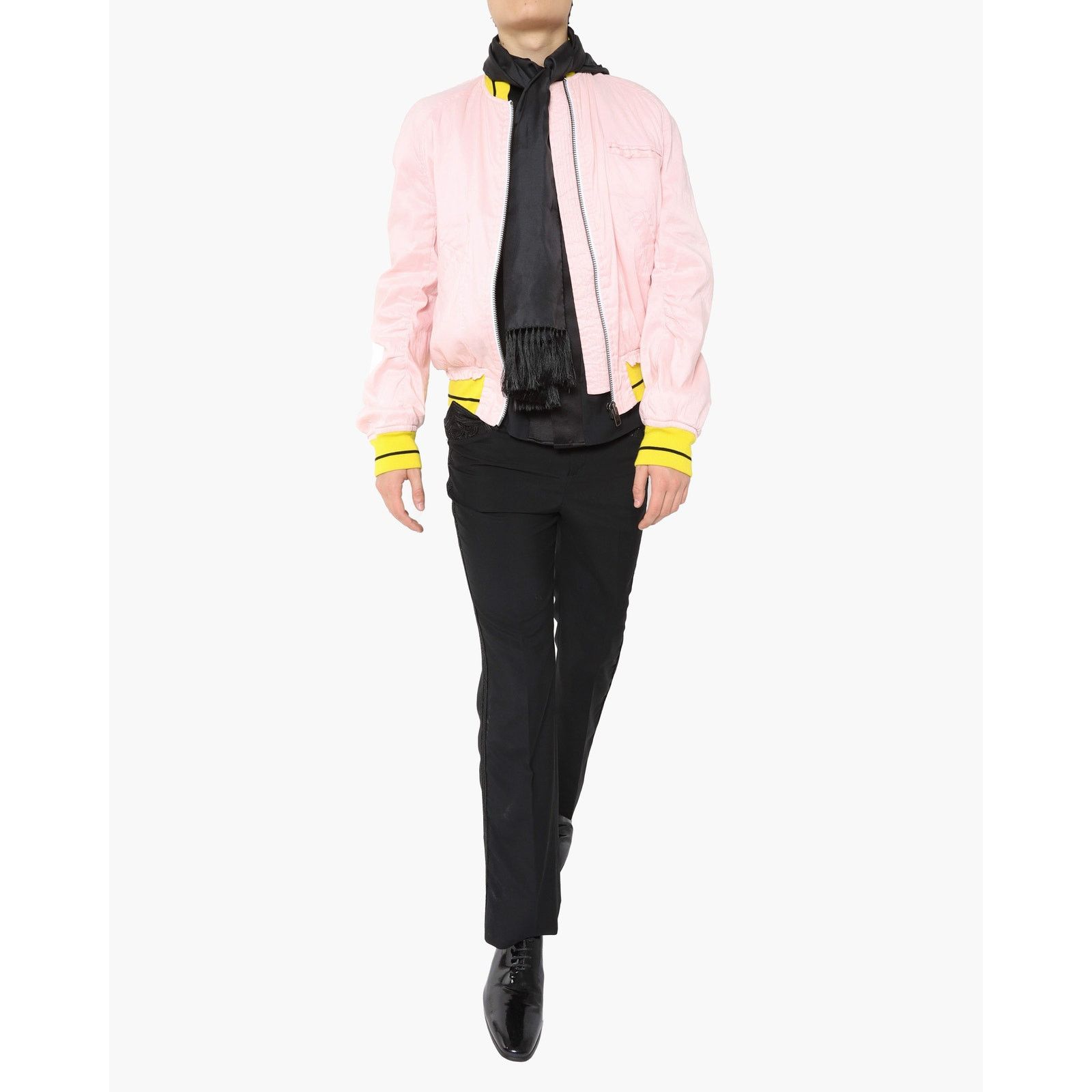 Haider Ackermann SS17 Raw-Hem Bomber Jacket in Pink Linen Size US M / EU 48-50 / 2 - 5 Thumbnail