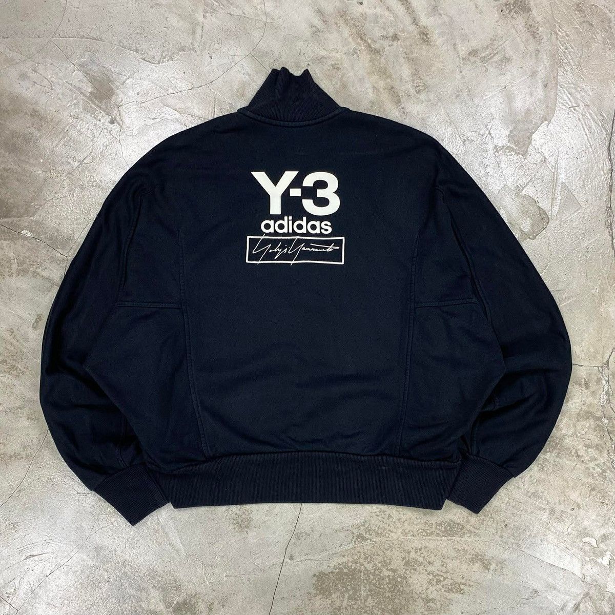 Y-3 FW2019 Half-Zip Logo Sweatshirt Size US M / EU 48-50 / 2 - 1 Thumbnail