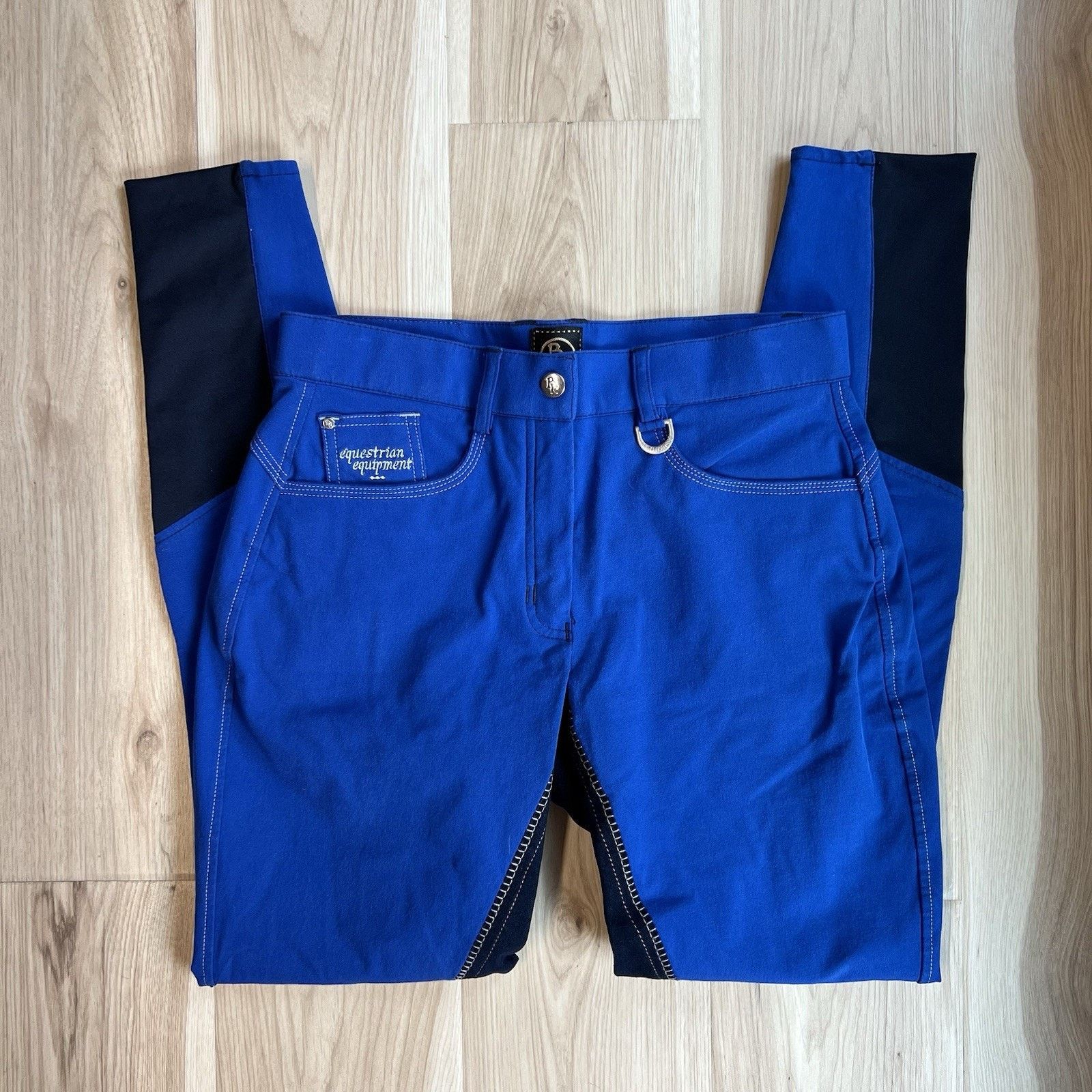 Other BR Equestrian Full Seat Horse Riding Breeches Blue Size 26 Size 26" / US 2 / IT 38 - 2 Thumbnail