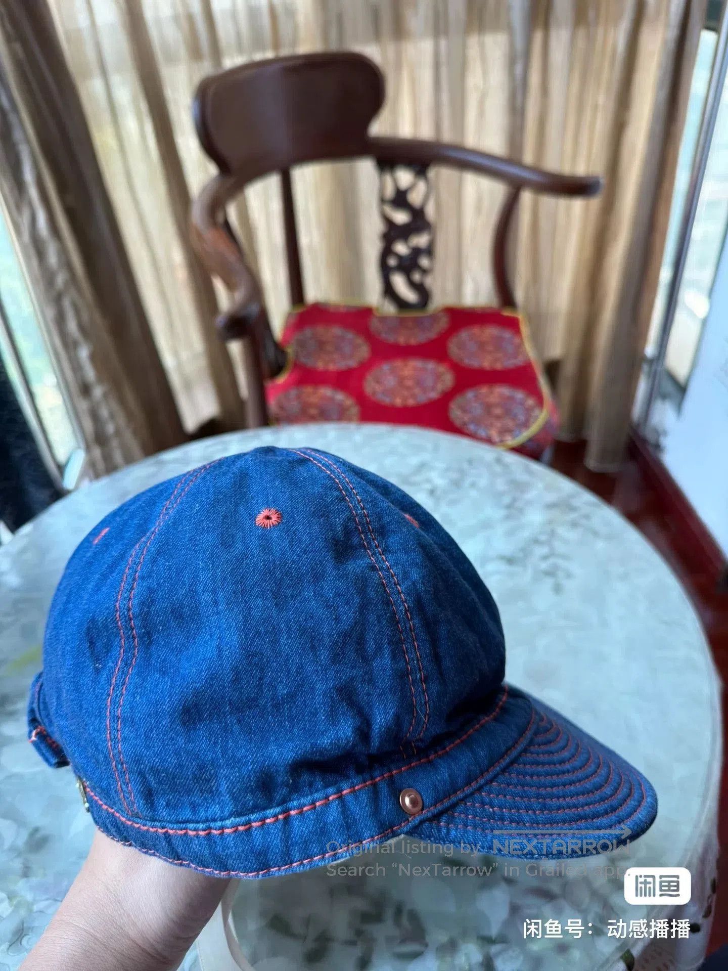 Vintage Decho Denim Baseball Cap. Size ONE SIZE - 2 Thumbnail