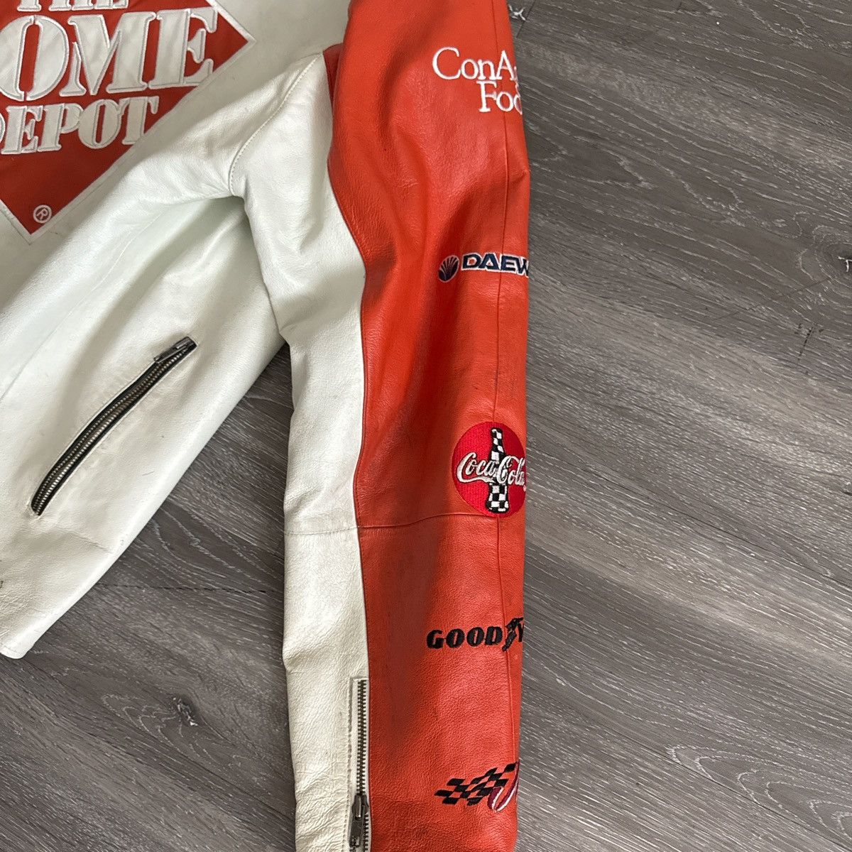 NASCAR Nascar Home Depo Leather Jacket Size US L / EU 52-54 / 3 - 3 Thumbnail