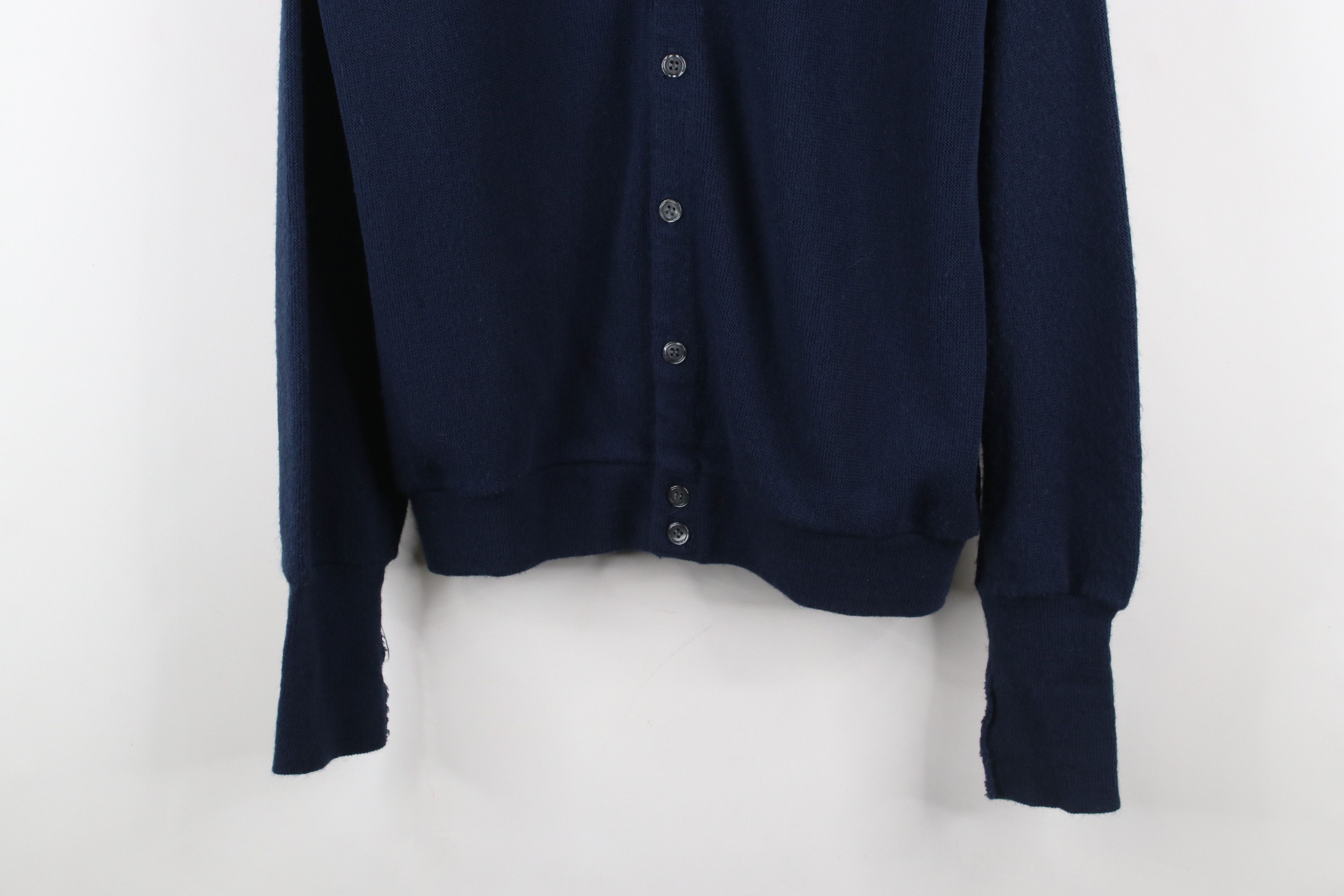 Izod × Vintage Vintage 80s 90s Izod Spell Cardigan Sweater Navy Blue USA Size US M / EU 48-50 / 2 - 3 Thumbnail