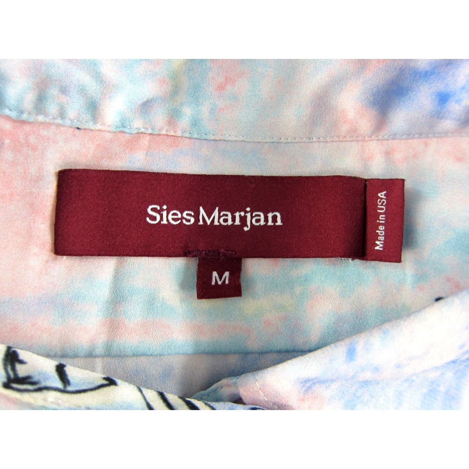 Sanders Sies Marjan Sander Cityscape Washed Satin Long Sleeve Blouse Pink M Size M / US 6-8 / IT 42-44 - 4 Thumbnail