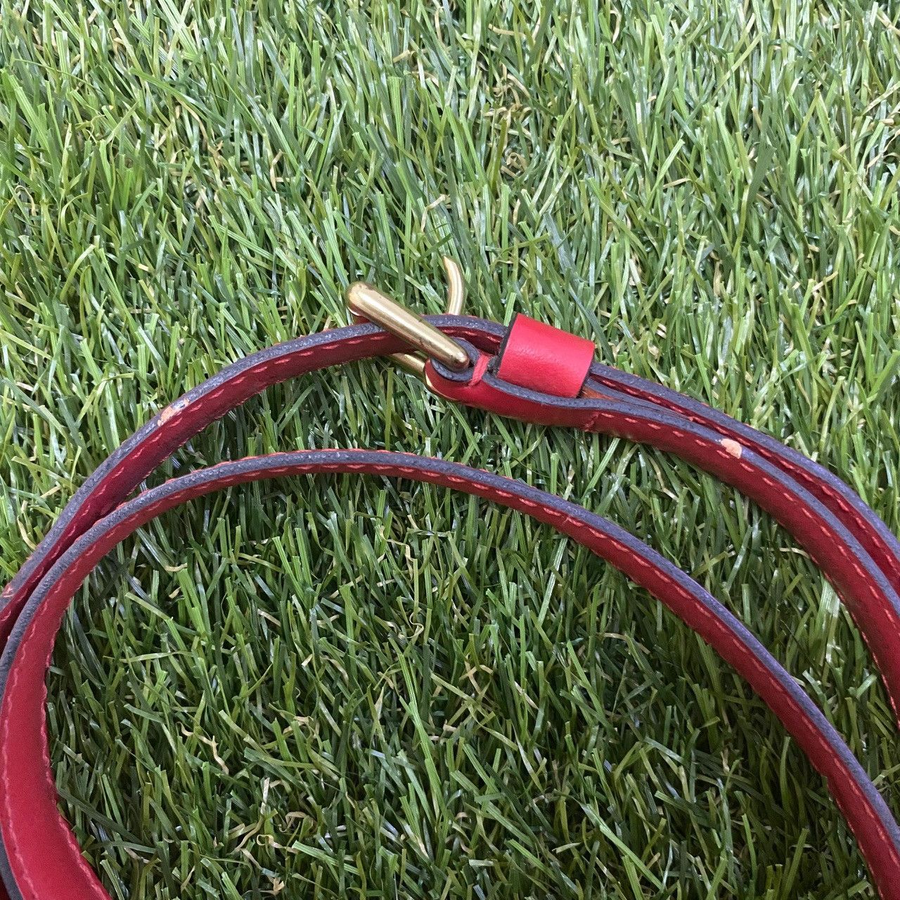 Louis Vuitton Louis Vuitton Red Adjustable Shoulder Strap 6LKO126K – Y2K Size ONE SIZE - 17 Thumbnail