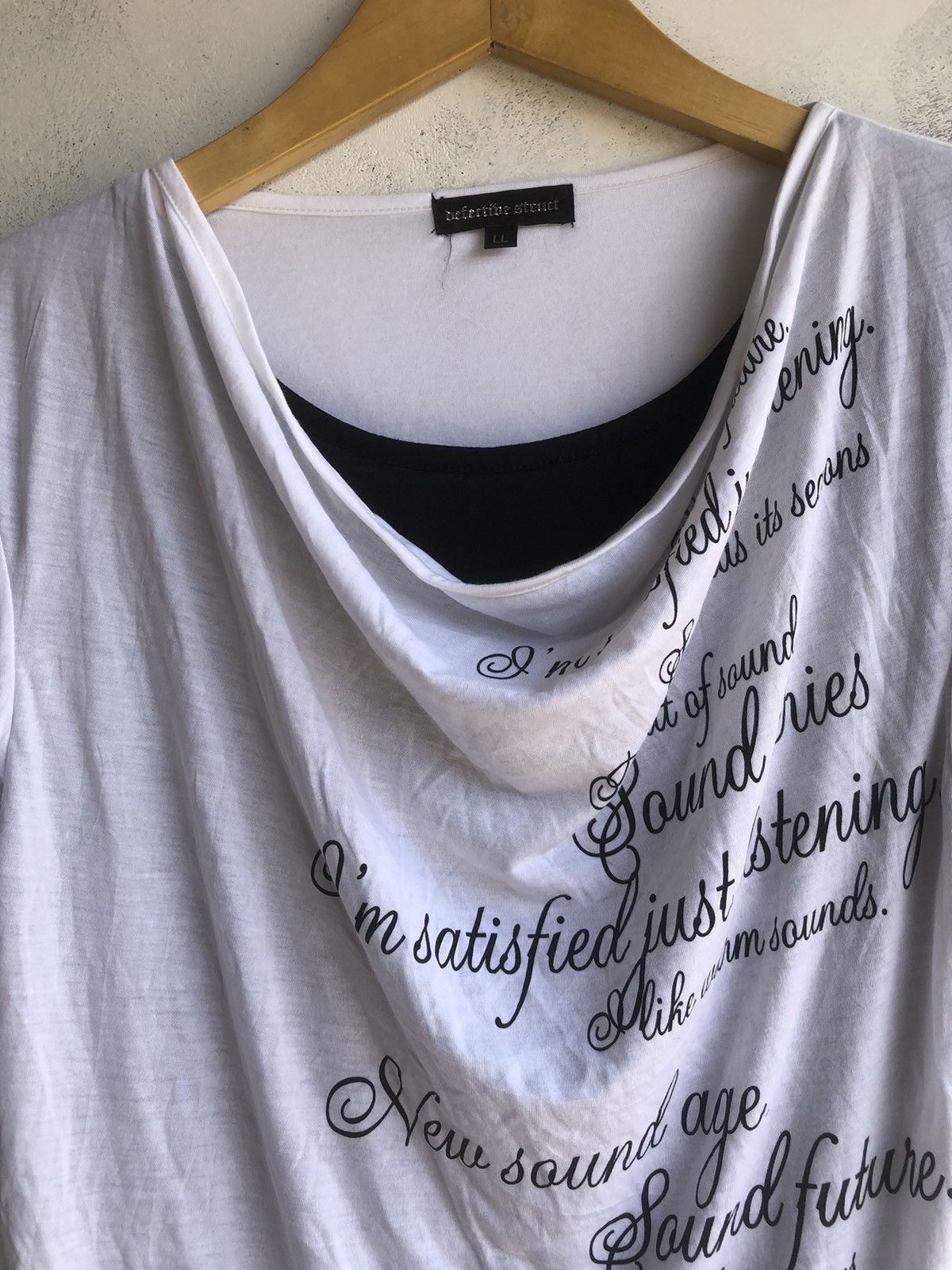 Hysteric Glamour Japanese Poem Double Layer Detective Struck Punk Rock Style Size US L / EU 52-54 / 3 - 4 Thumbnail