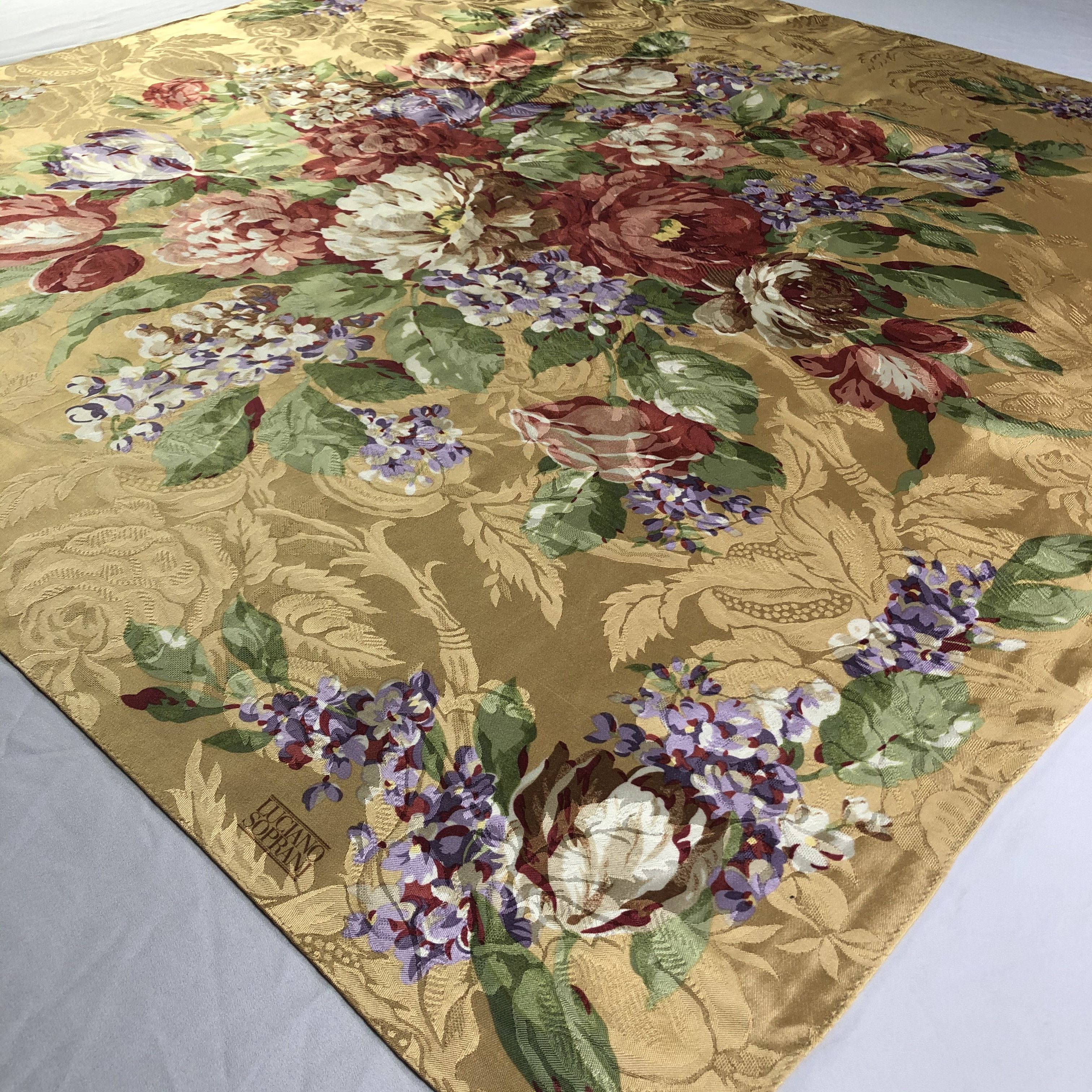 Vintage Vintage Luciano Soprani Silk Scarf Size ONE SIZE - 3 Thumbnail