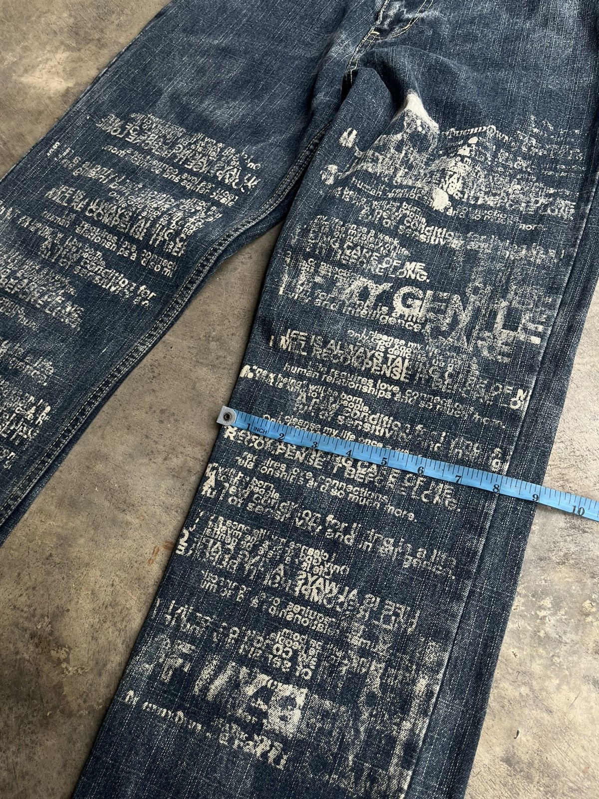 If Six Was Nine JAPANESE FREEBEAT POEM PUNK DENIM SEDITIONARIES GOTHIC STYLE Size US 32 / EU 48 - 15 Thumbnail