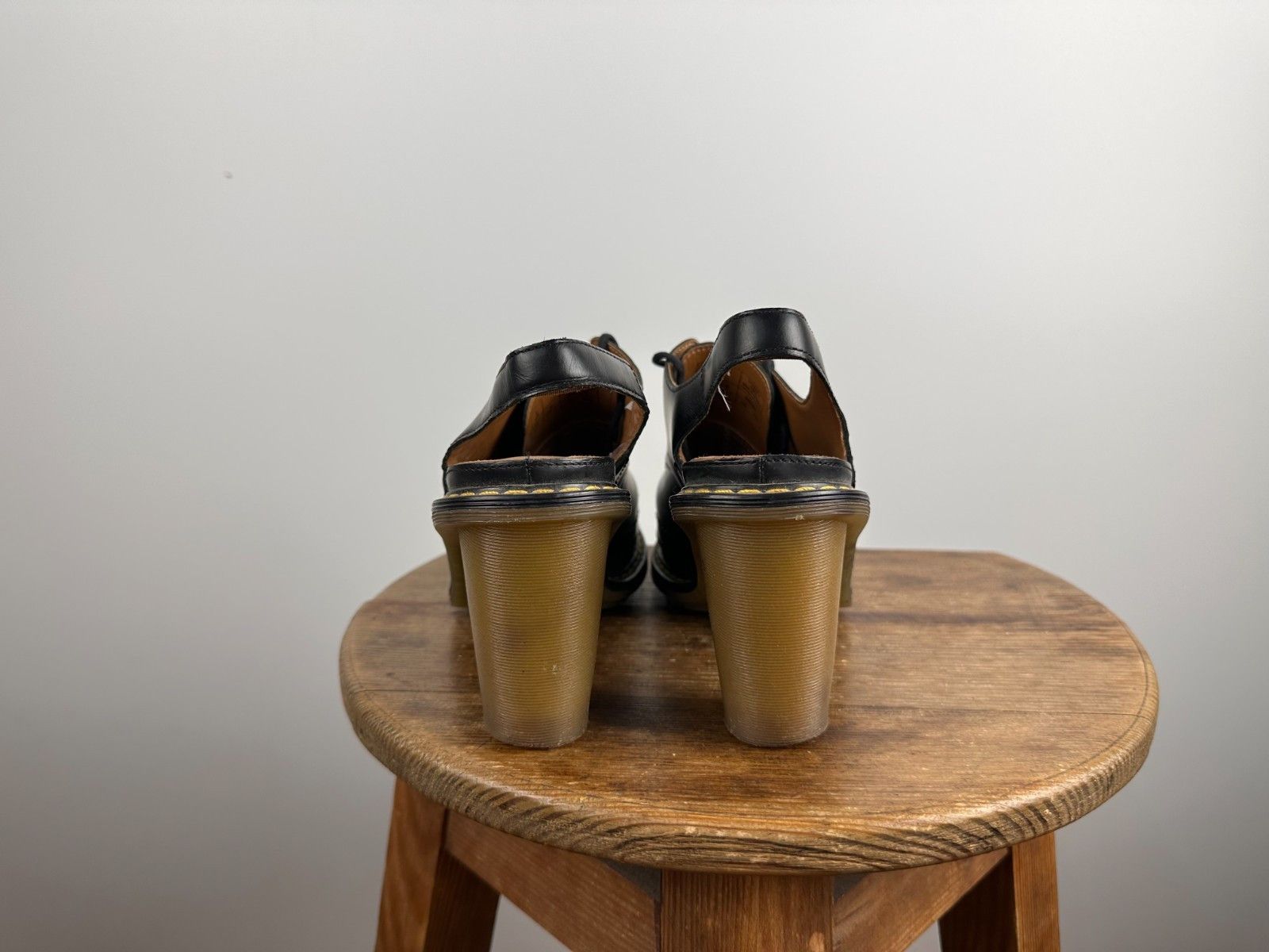 Dr. Martens Dr Martens Tara Heels Black Open Toe Lace Chunky Size US6 Size US 6 / IT 36 - 5 Thumbnail