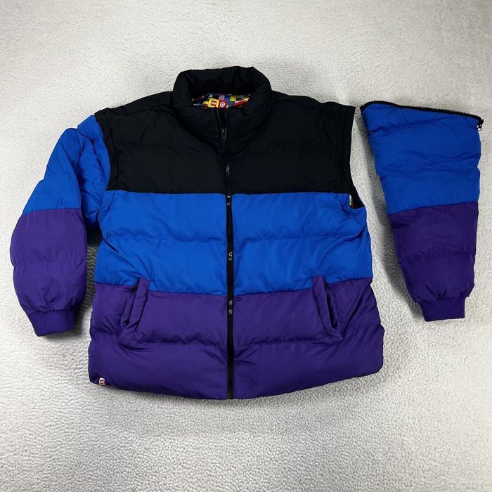 Lego Lego Puffer Jacket Mens Extra Large Blue Purple Full Zip Vest