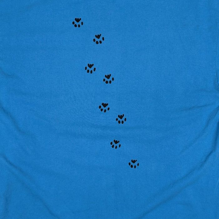 Hanes Vintage 80's CATS Paw Animal Tee My Cat Wall Over Me T-Shirt Size US XL / EU 56 / 4 - 6 Thumbnail