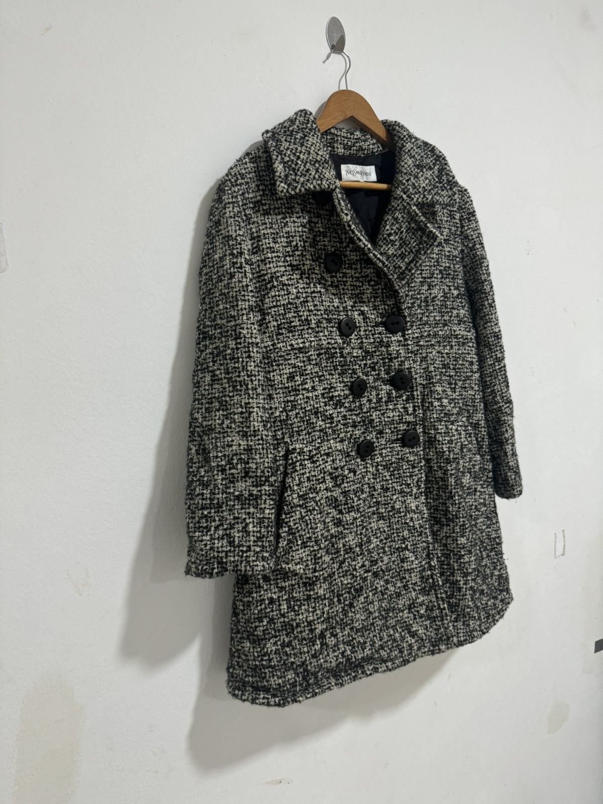 Designer × Vintage × Yves Saint Laurent Yves Saint Laurent Wool Knitted Jacket Size US S / EU 44-46 / 1 - 2 Thumbnail