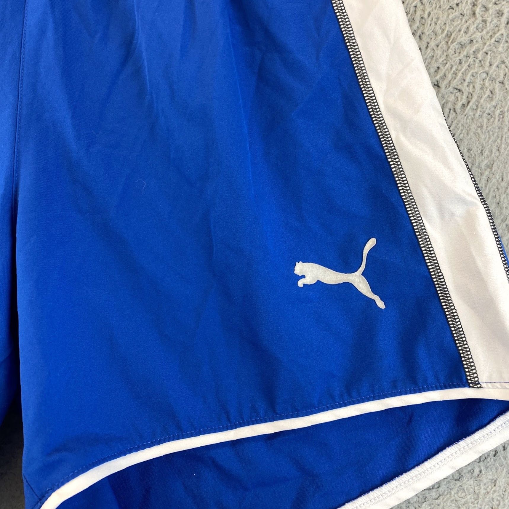 Puma PUMA Mens Shorts Large L Blue /84-57 Sports Training Football Soccer Athletic Athletic? Size US 33 - 2 Thumbnail