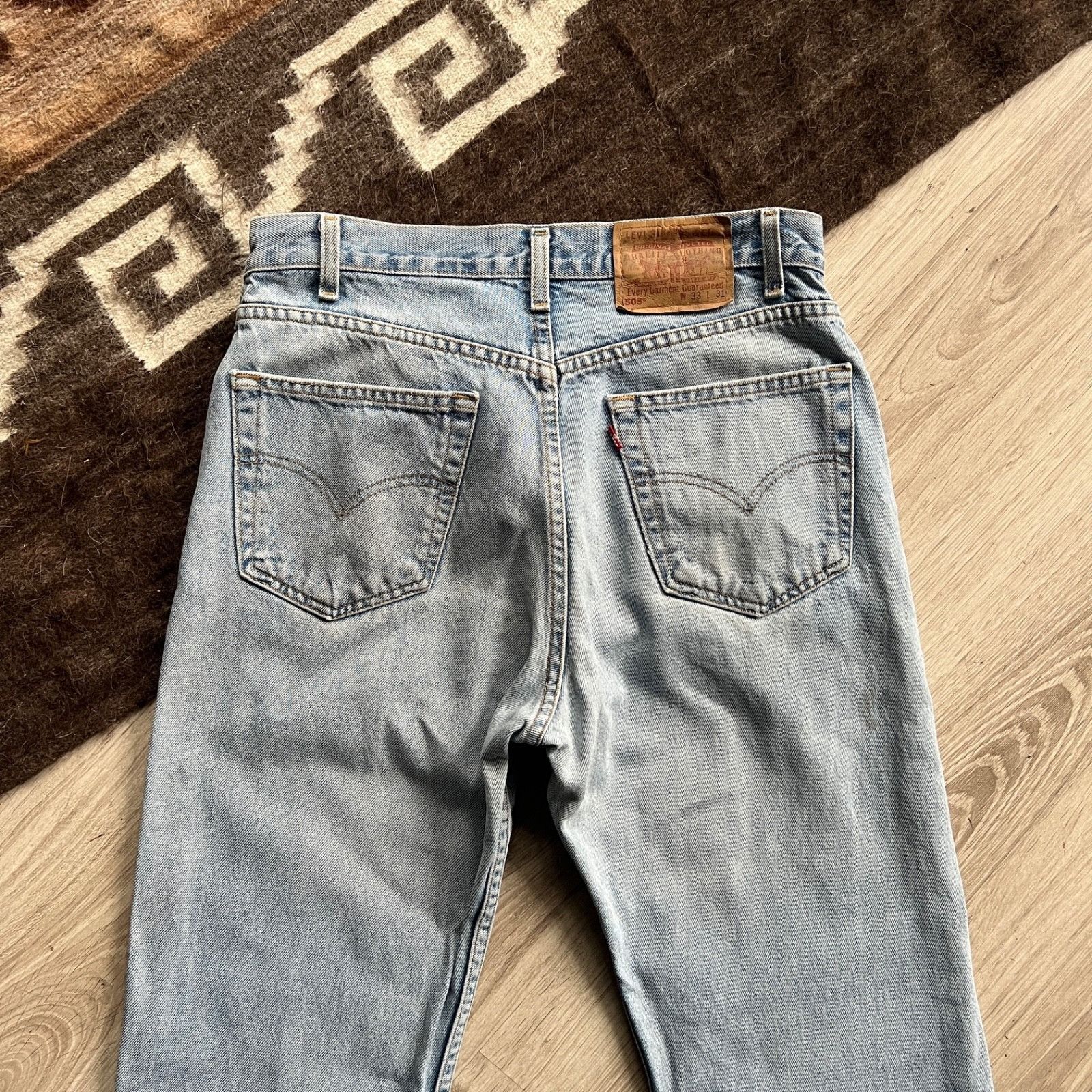 Levi’s 505 Vintage Regular Fit Light Wash Jeans 9619AC