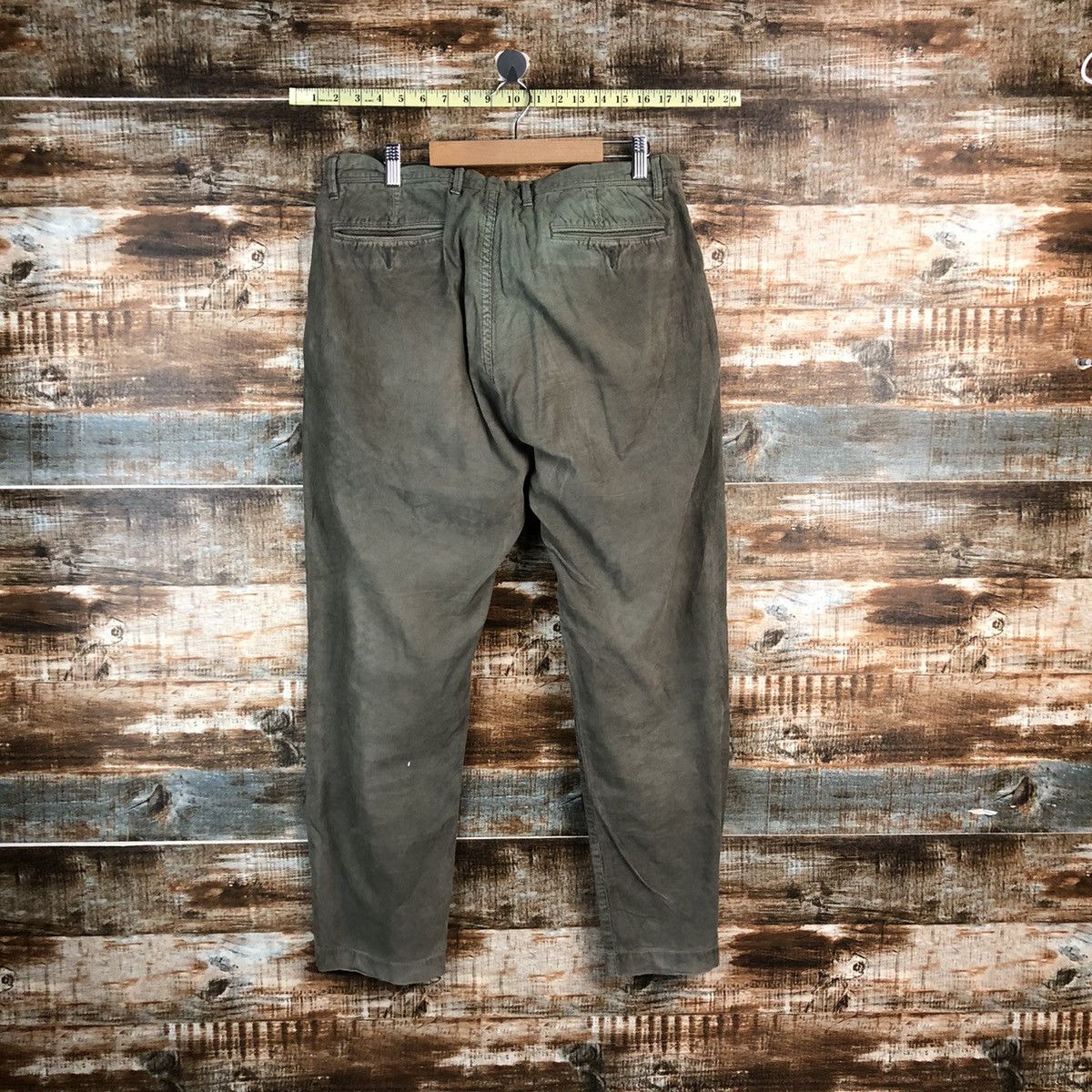 Japanese Brand × Vintage Shark Park Green faded vintage Casual Pants #A2447 Size US 31 - 13 Thumbnail