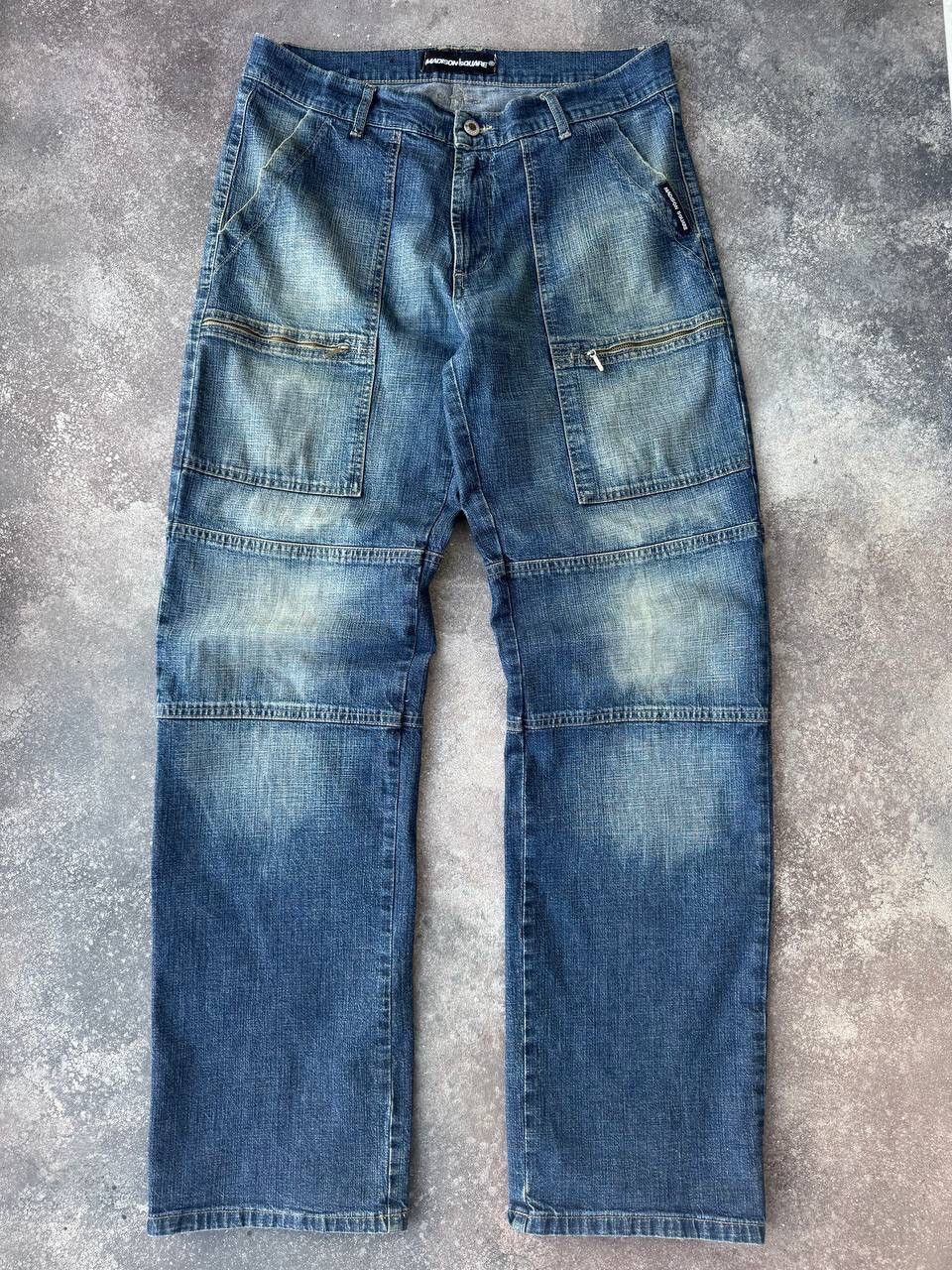 20471120 × If Six Was Nine × Japanese Brand Amazing Vintage Cargo Washed Denim Jeans Y2K Size US 33 - 2 Thumbnail