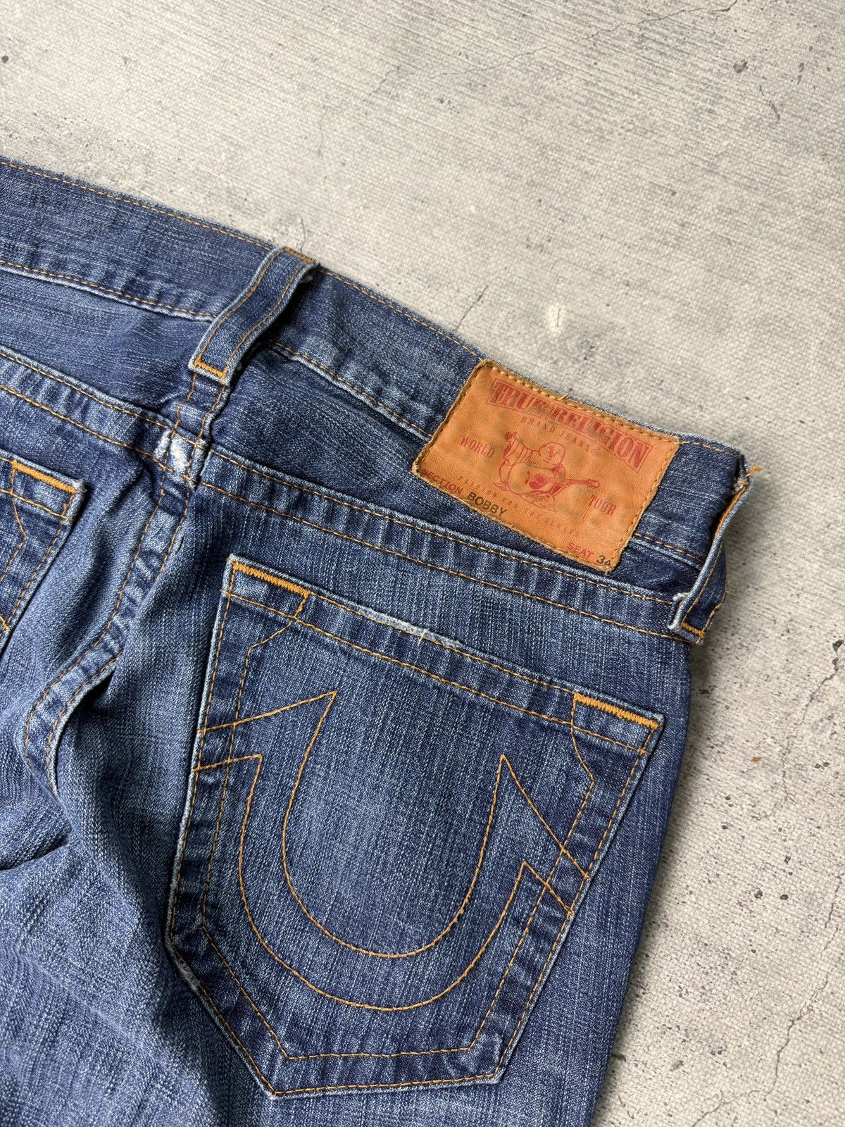 True Religion True Religion Bobby Relaxed Baggy Size US 31 - 5 Thumbnail
