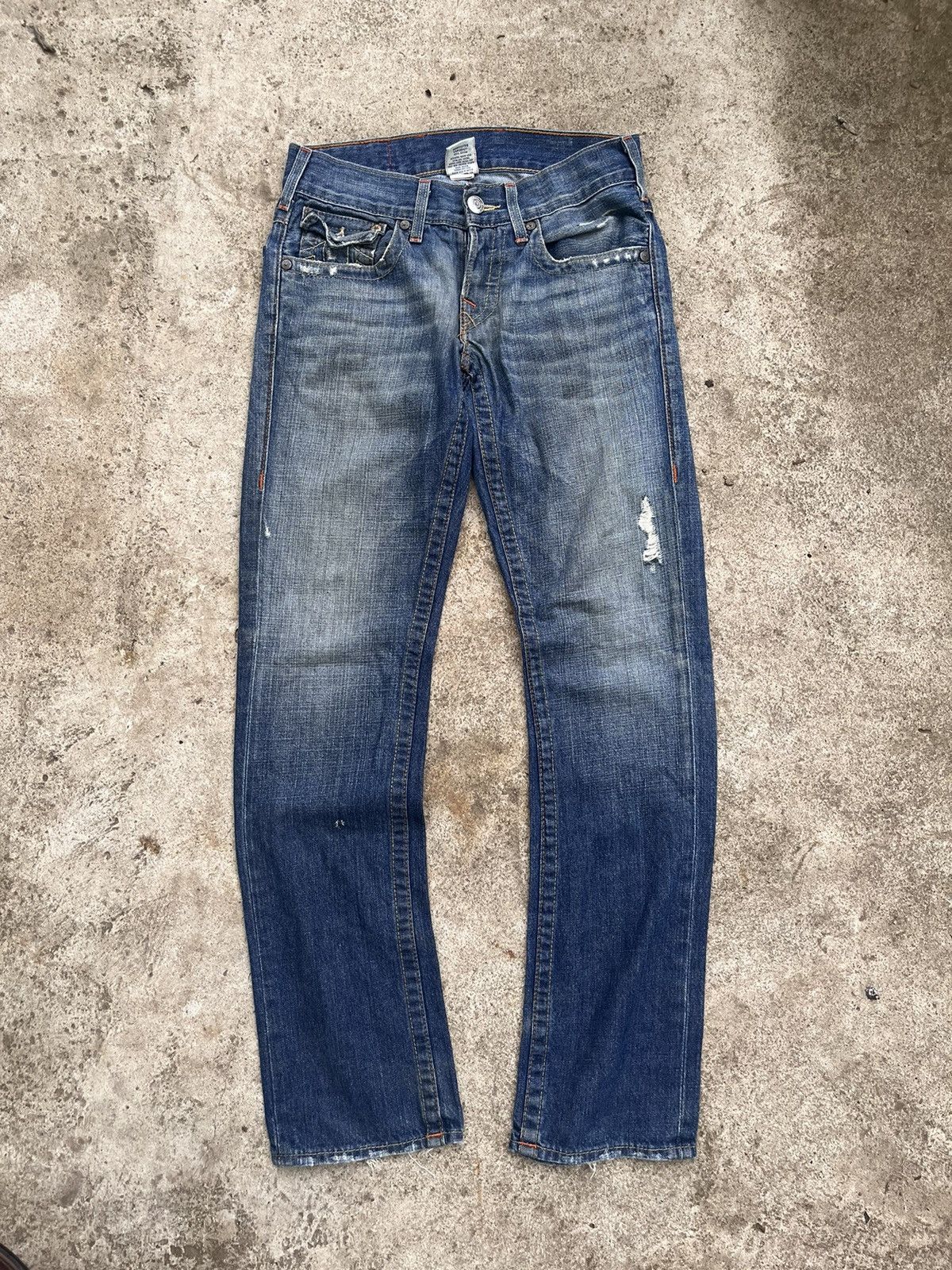 True Religion × Vintage Distressed True Religion Vintage Denim Pants Size US 32 / EU 48 - 2 Thumbnail