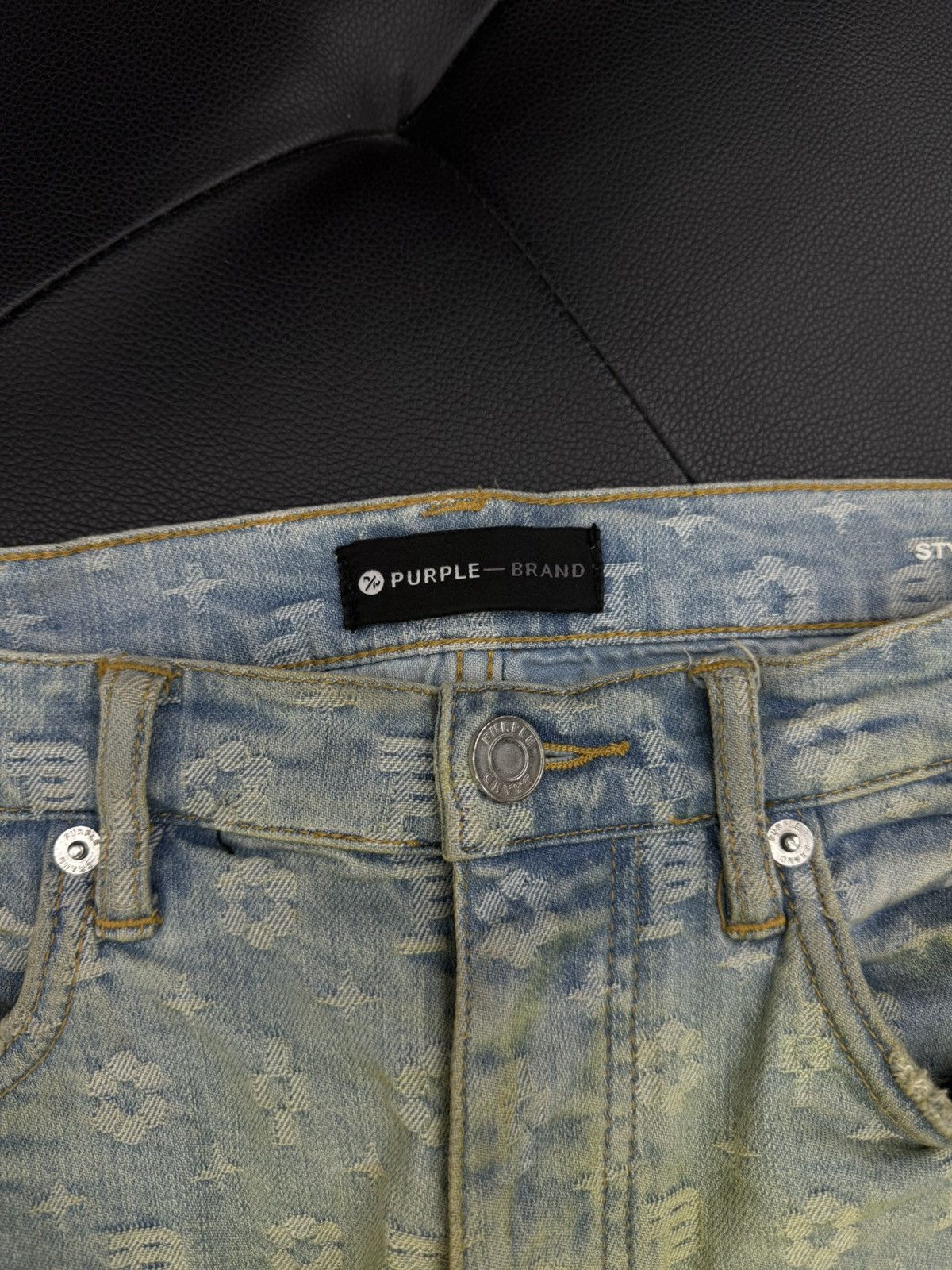 Purple Brand Purple Brand Jeans Blue/Yellow Jeans Size 31 🧼 Size US 31 - 11 Thumbnail