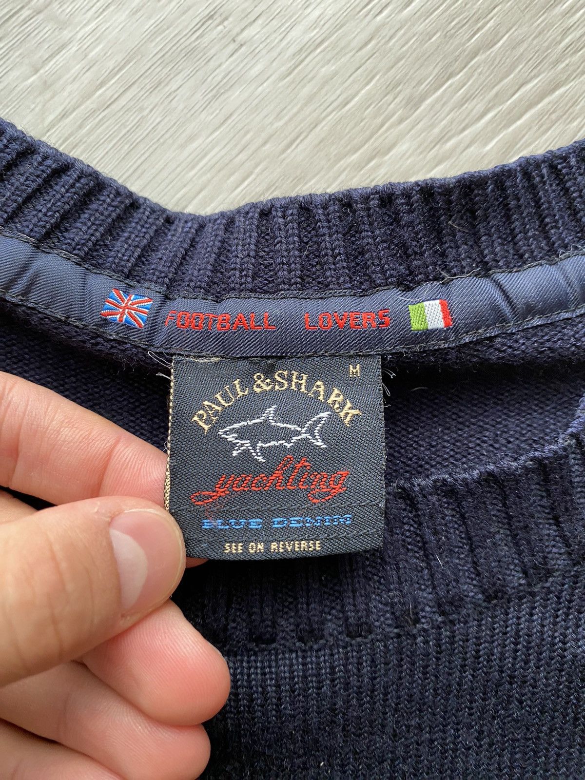 Paul & Shark Paul & Shark Knitted Wool Sweater Pullover Jacket Size US M / EU 48-50 / 2 - 5 Thumbnail