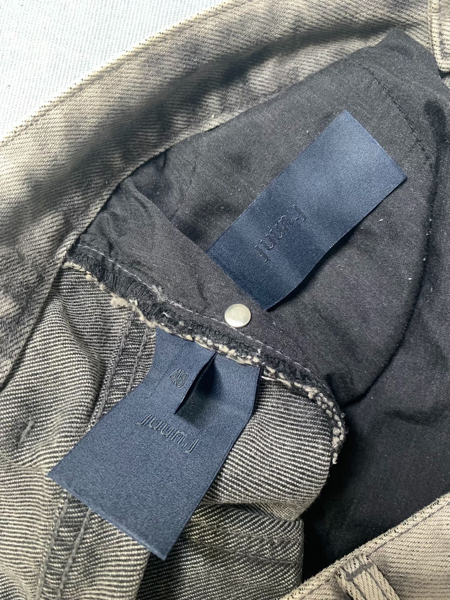 Juun.J juun.j Washed Distressed Wide-Leg Jeans Size US 30 / EU 46 - 1 Thumbnail