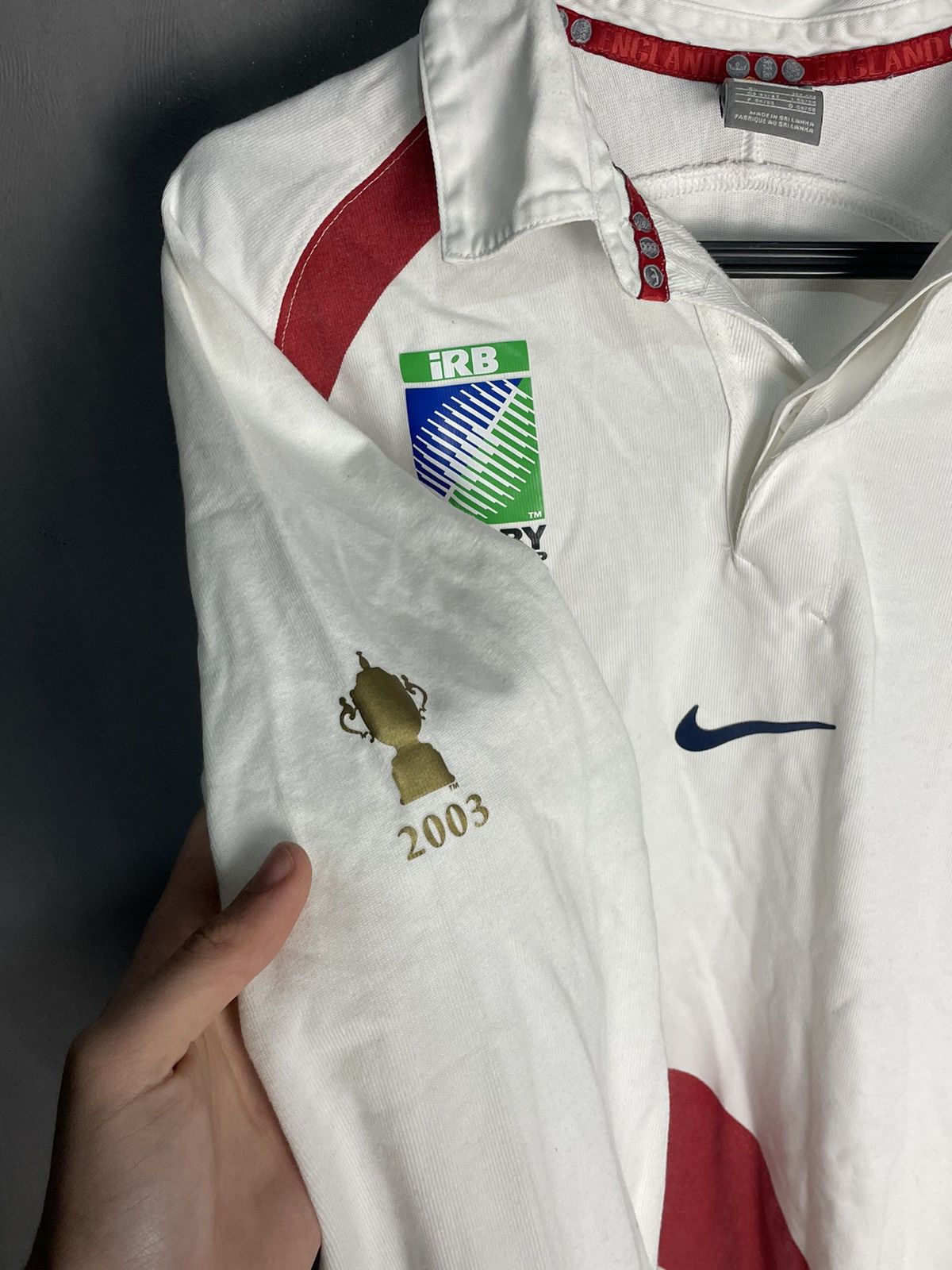 Nike Nike England 2007 World Cup Home Union Rugby Shirt Jersey Size US XL / EU 56 / 4 - 3 Thumbnail