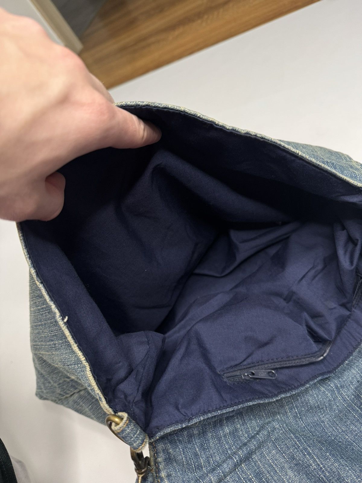 Japanese Brand Vintage denim messenger bag if6was9 avant garde japanese 90s Size ONE SIZE - 5 Thumbnail