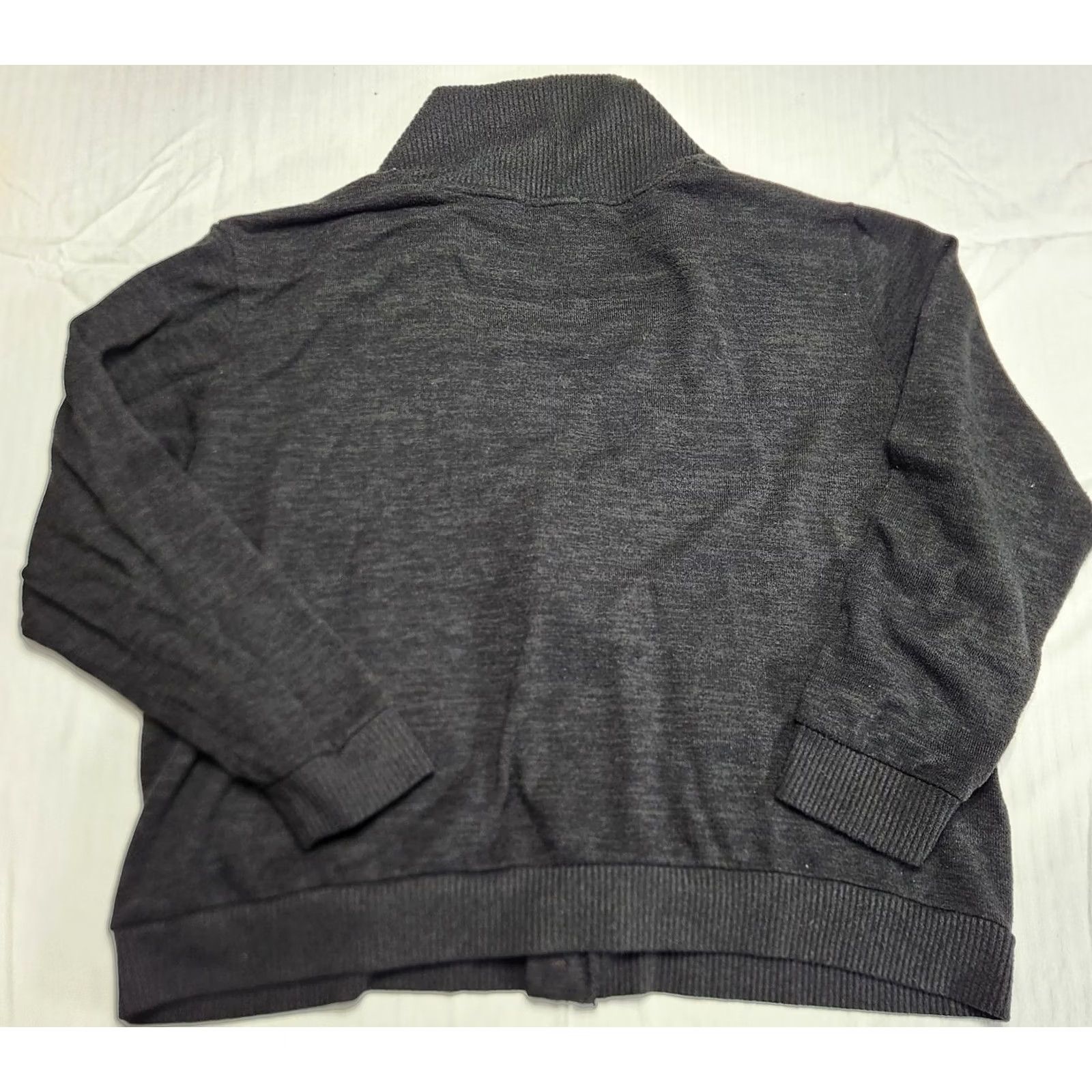 Vintage H2H Sweater Women’s 3XL Black Long Sleeve Cardigan Solid Short Waisted Regular Fit Size XXL / US 16-18 / IT 52-54 - 2 Thumbnail
