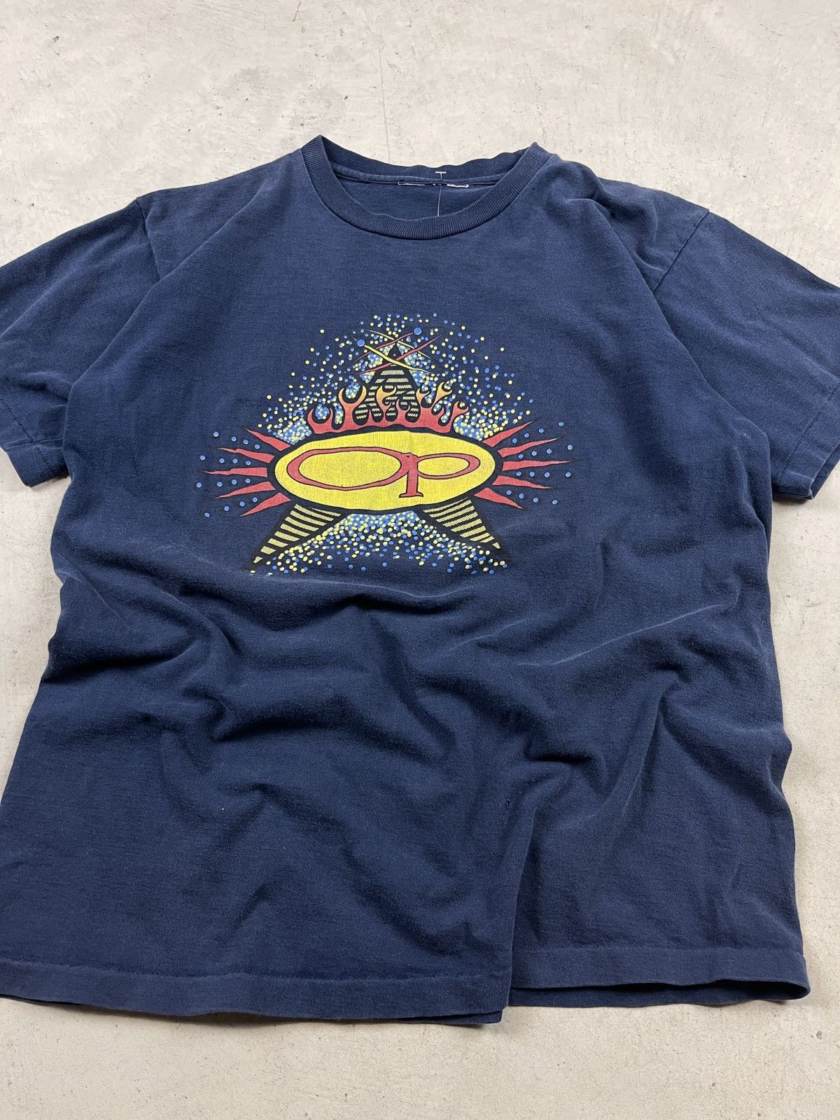 Ocean Pacific × Vintage 1990s Ocean Pacific ‘Illuminati Style’ Tee Size US M / EU 48-50 / 2 - 5 Thumbnail