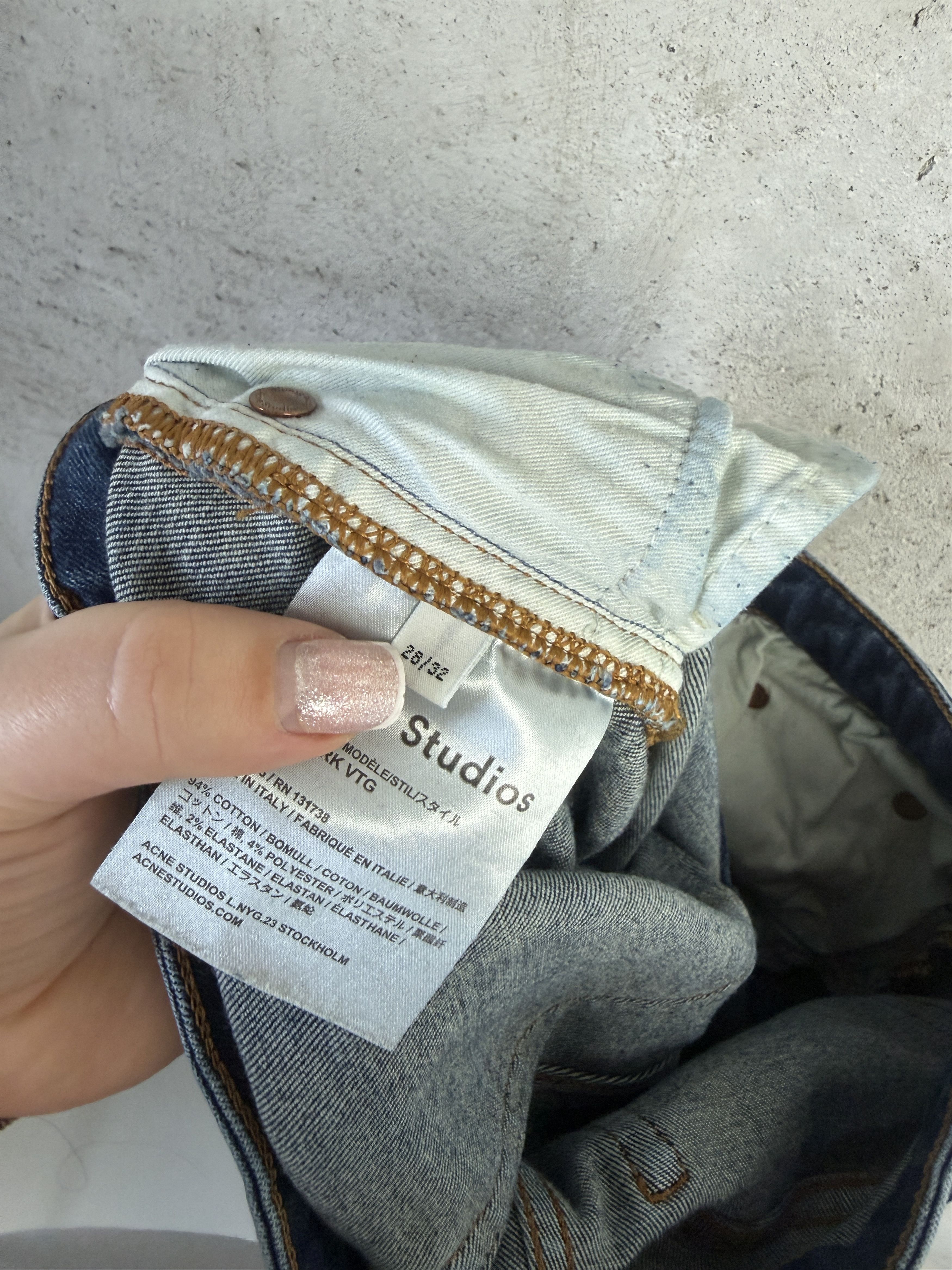 Acne Studios Acne Studios Skin 5 Dark Vtg denim jeans pants Size 28" / US 6 / IT 42 - 5 Thumbnail