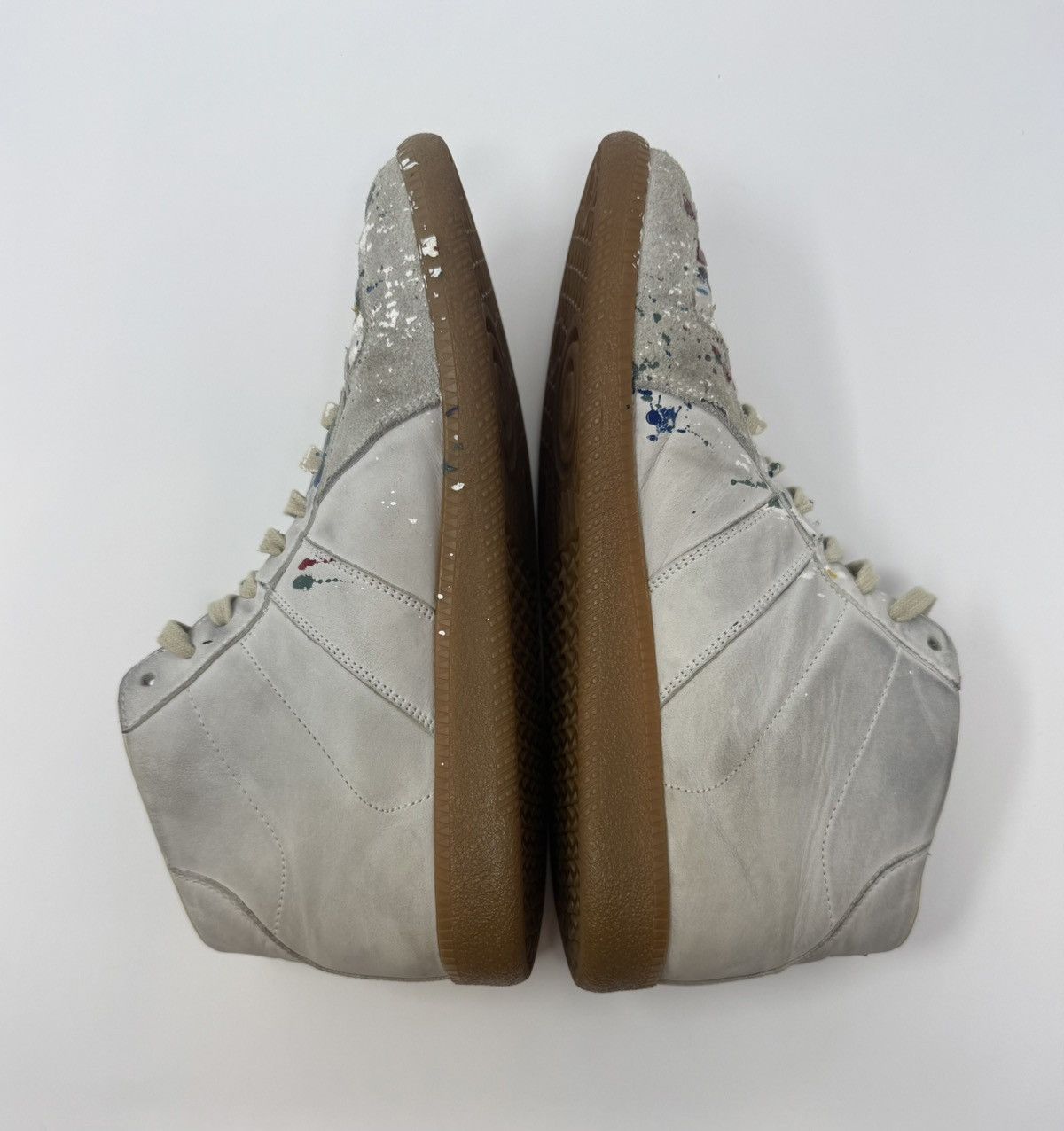 Maison Margiela Maison Margiela Replica Paint Splatter GAT High Top Sneaker Size US 7 / EU 40 - 4 Thumbnail