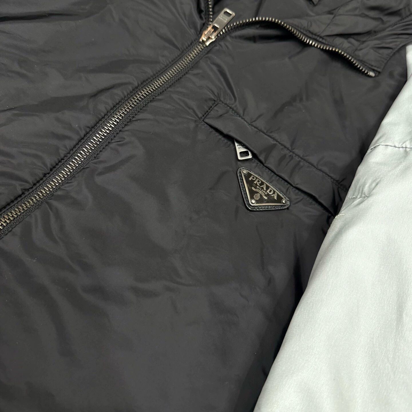 Prada Prada Black 2-in-One Detachable Shell Jacket 48 95new Size US M / EU 48-50 / 2 - 4 Thumbnail