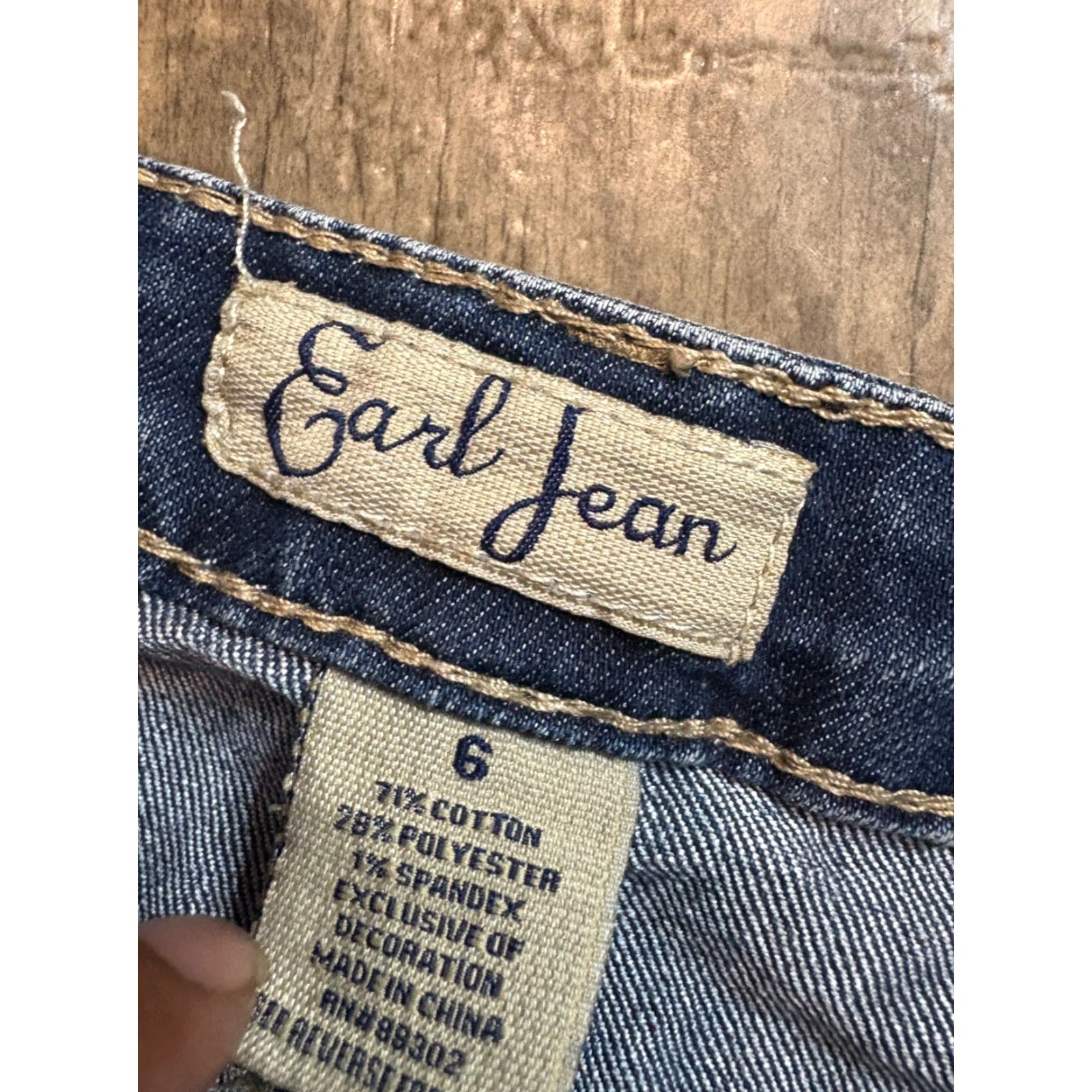 Vintage Earl Jean Womens Size 6 30 x 30 Blue Denim Size 28" / US 6 / IT 42 - 4 Thumbnail