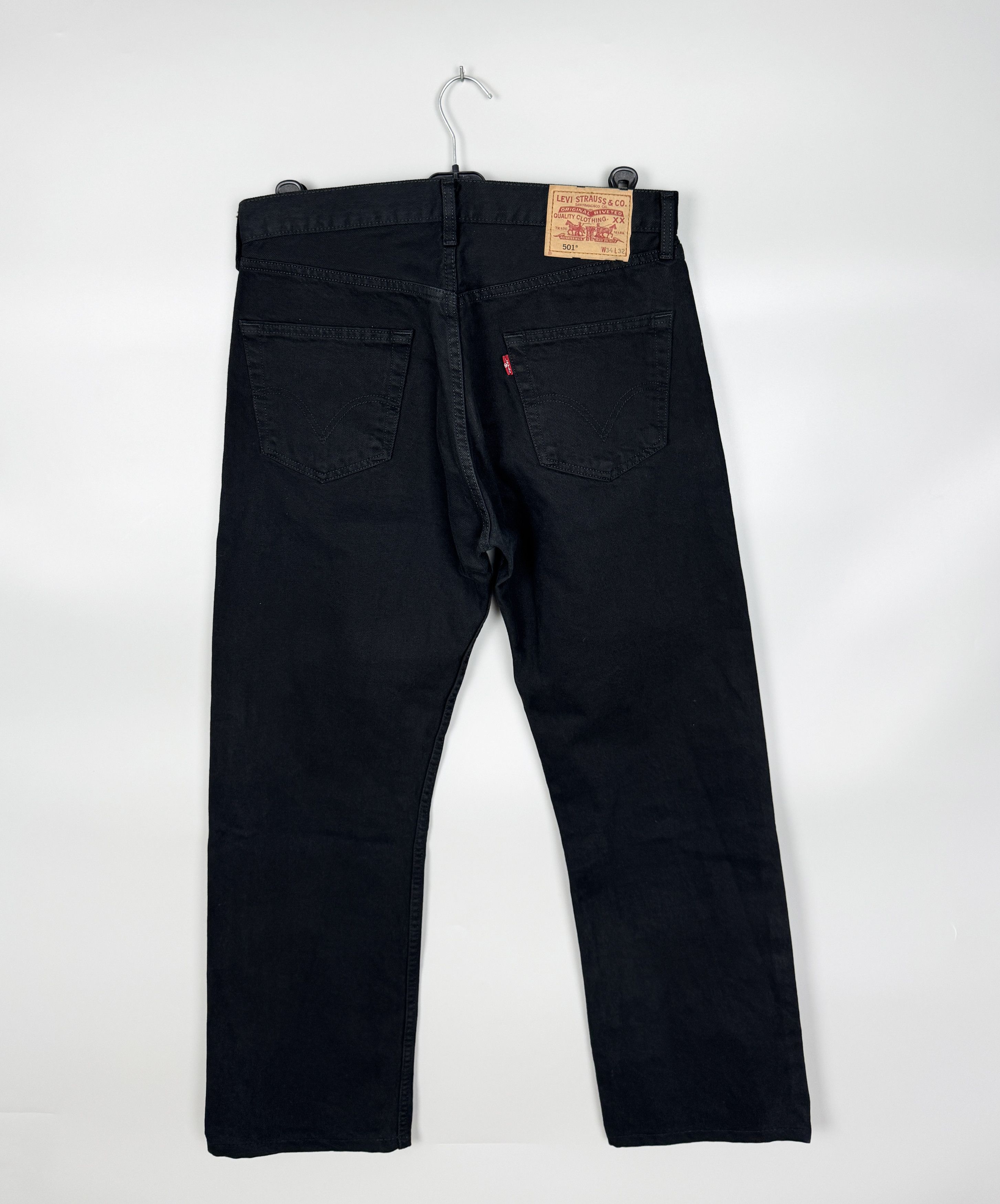 Levi's Levi's 501 Vintage Denim Black Jeans Pant W34 L32 Size US 34 / EU 50 - 3 Thumbnail