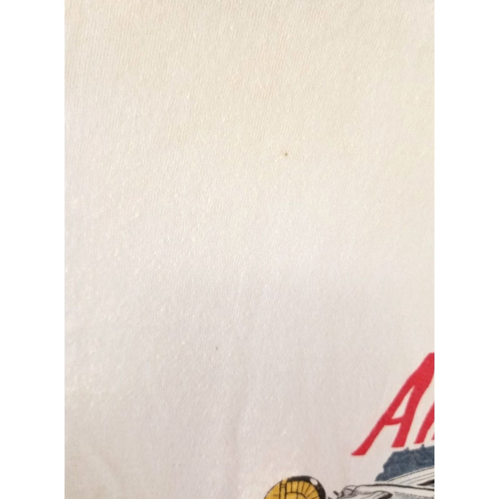 Vintage VINTAGE 90' ALL AMERICAN B-24 WHITE T-SHIRT XLARGE SINGLE STITCH FADED Size US XL / EU 56 / 4 - 7 Thumbnail