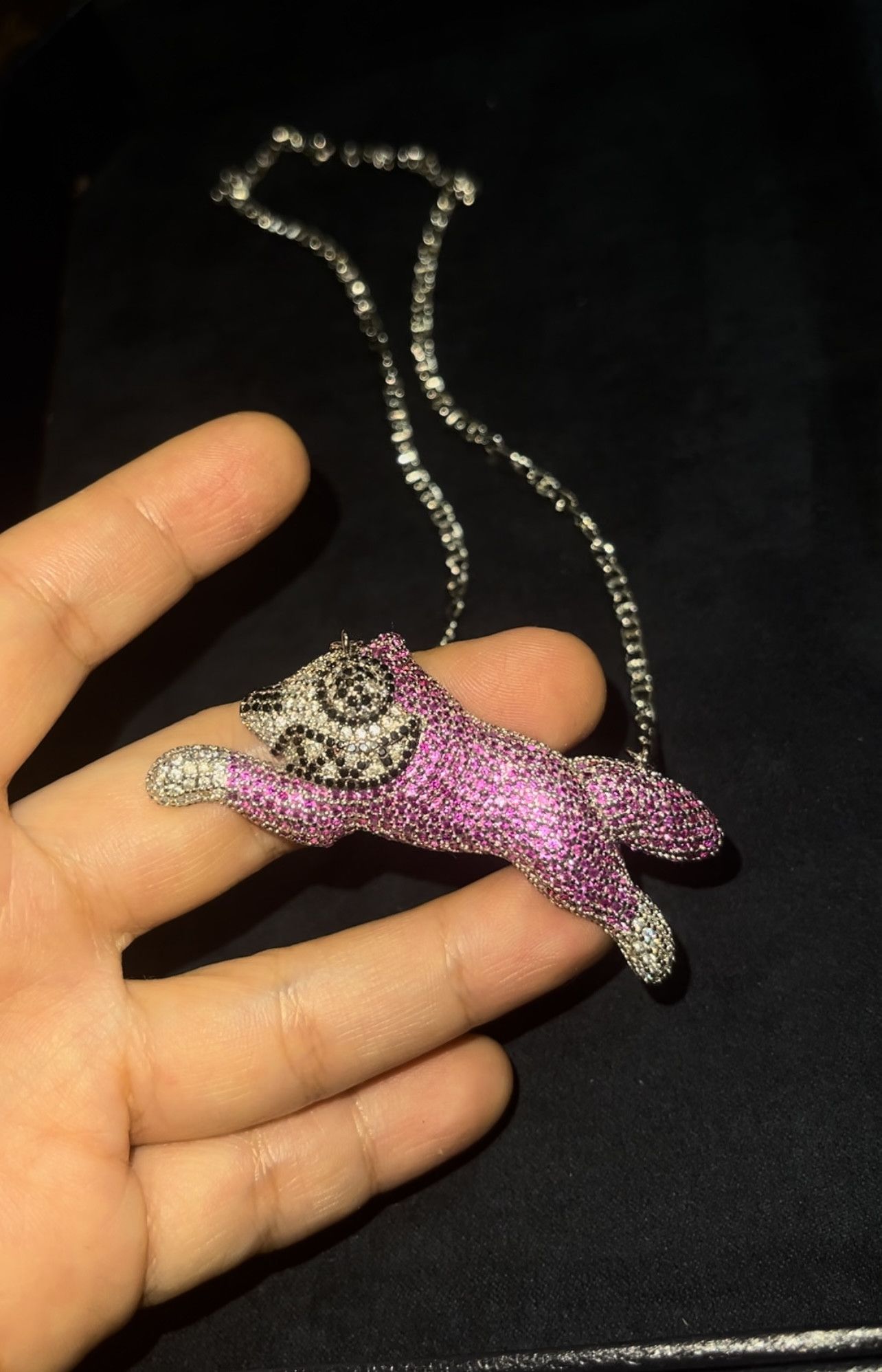 Billionaire Boys Club BBC ICECREAM X Ghost Running Dog Necklace  