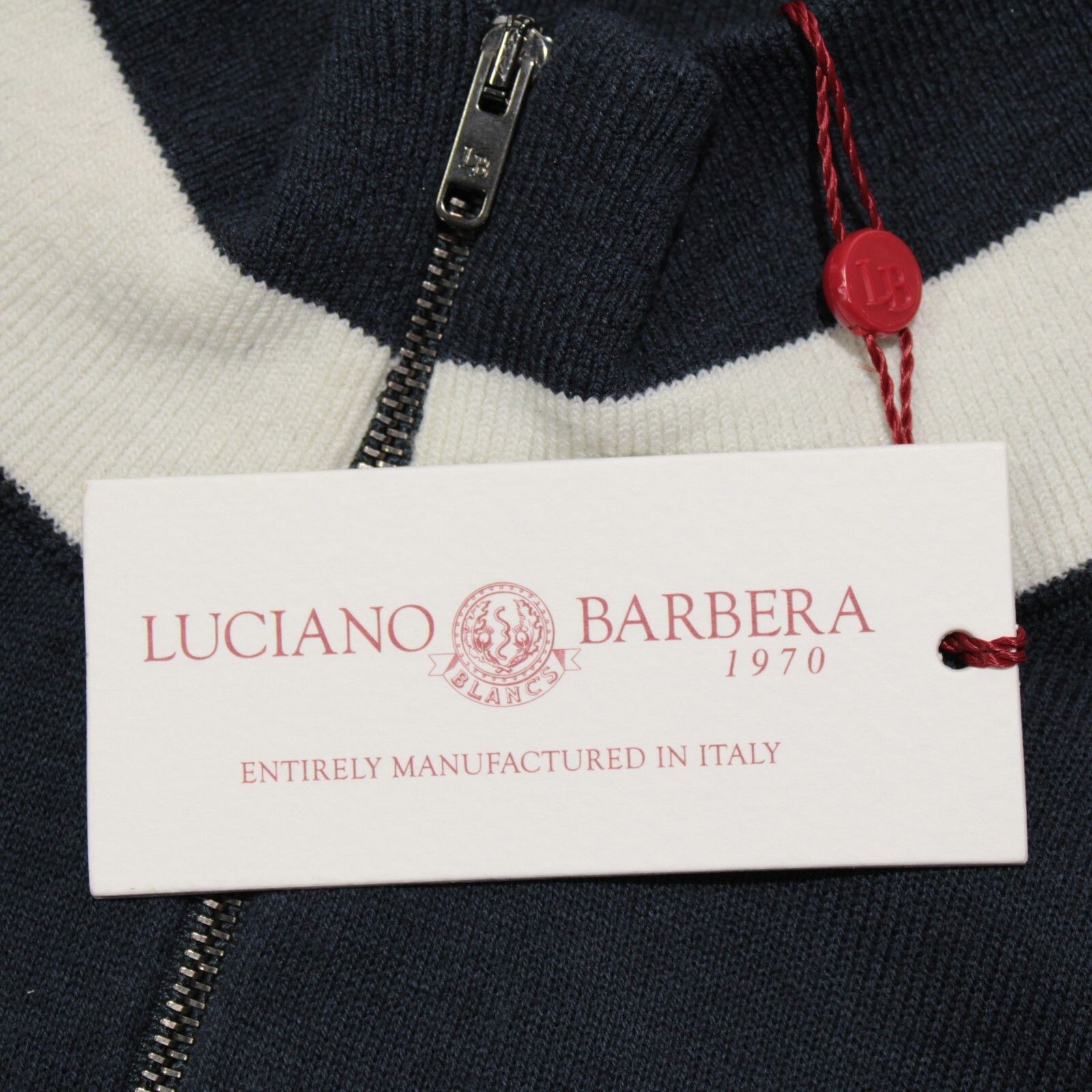 Luciano Barbera Luciano Barbera Sweater Size US M in Blue Size US M / EU 48-50 / 2 - 2 Thumbnail
