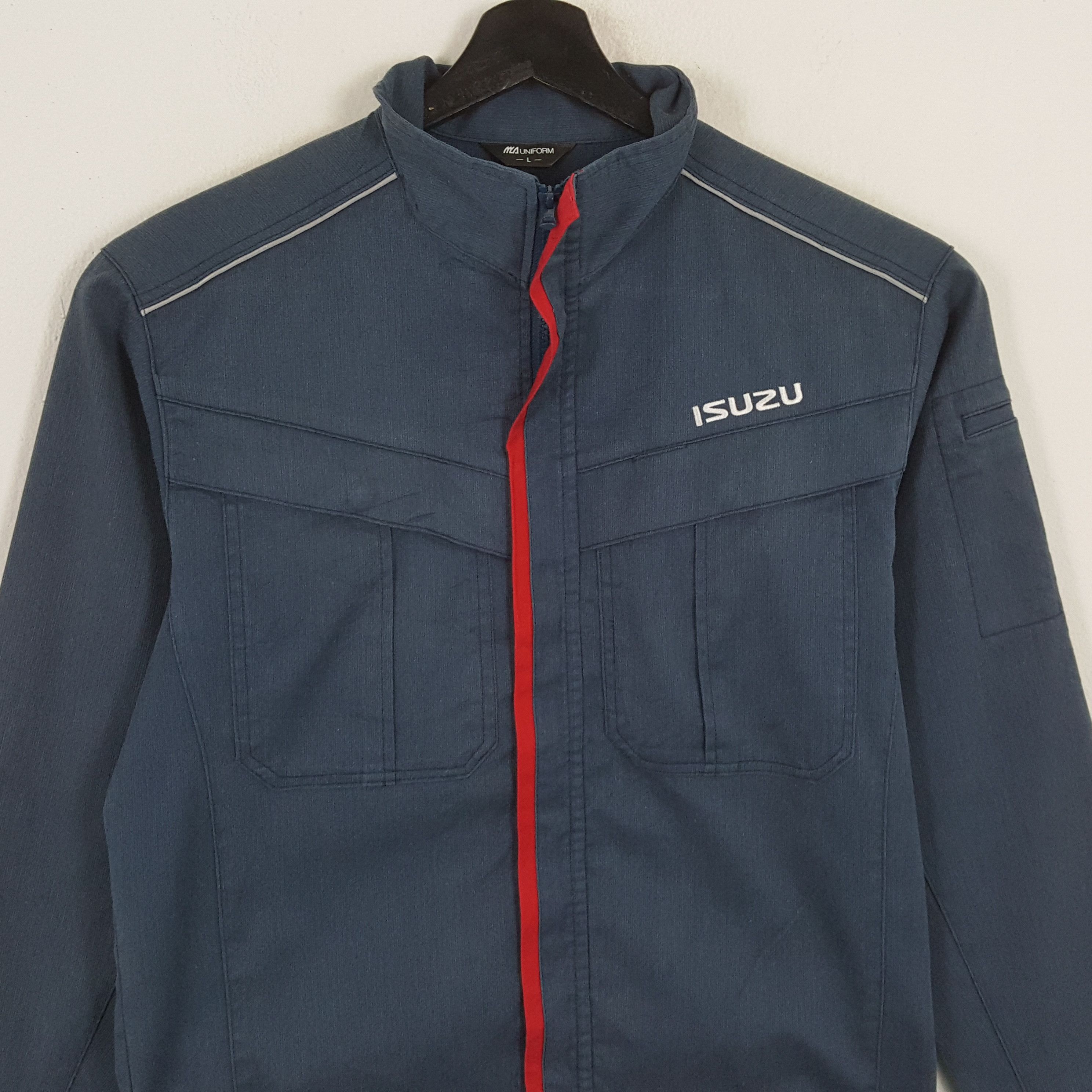 Vintage ISUZU Japanese Vehicles Brand Workwear Style Jacket Size US M / EU 48-50 / 2 - 2 Thumbnail