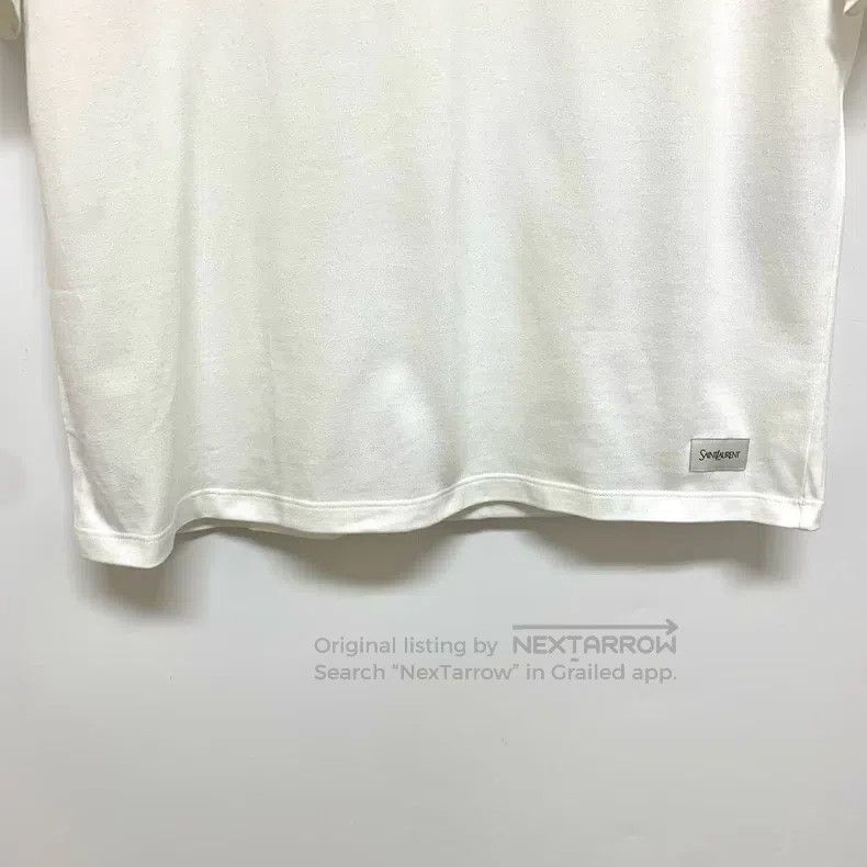Saint Laurent Paris Saint Laurent Paris Solid Color Logo Patch Round Neck Shor Size US XL / EU 56 / 4 - 6 Thumbnail