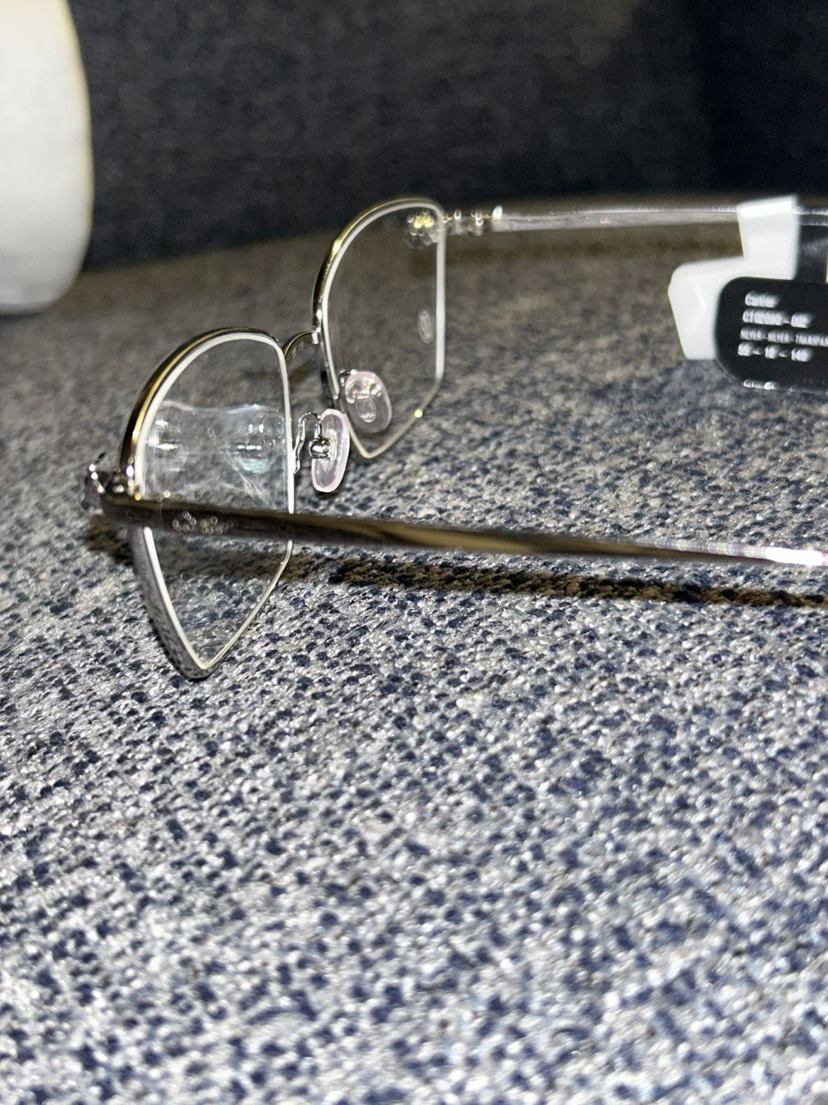Cartier Cartier CT0209O 002 Silver Full-Rim Eyeglasses 55mm Size ONE SIZE - 10 Thumbnail