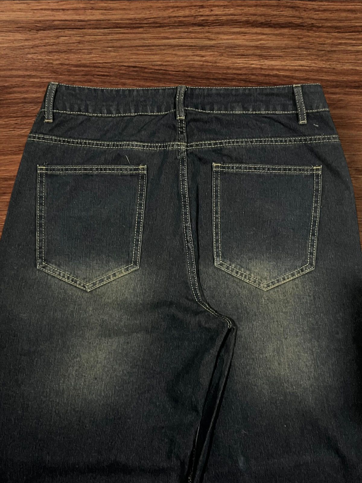 If Six Was Nine × Le Grande Bleu (L.G.B.) × Tornado Mart Vintage Hip Hop Style Multiple Pocket Blue Mud Washed Jeans Size US 30 / EU 46 - 6 Thumbnail