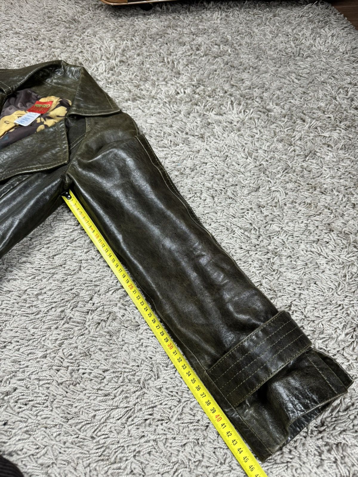 Kenzo Vintage leather jacket Kenzo Jungle original casual item Size M / US 6-8 / IT 42-44 - 7 Thumbnail