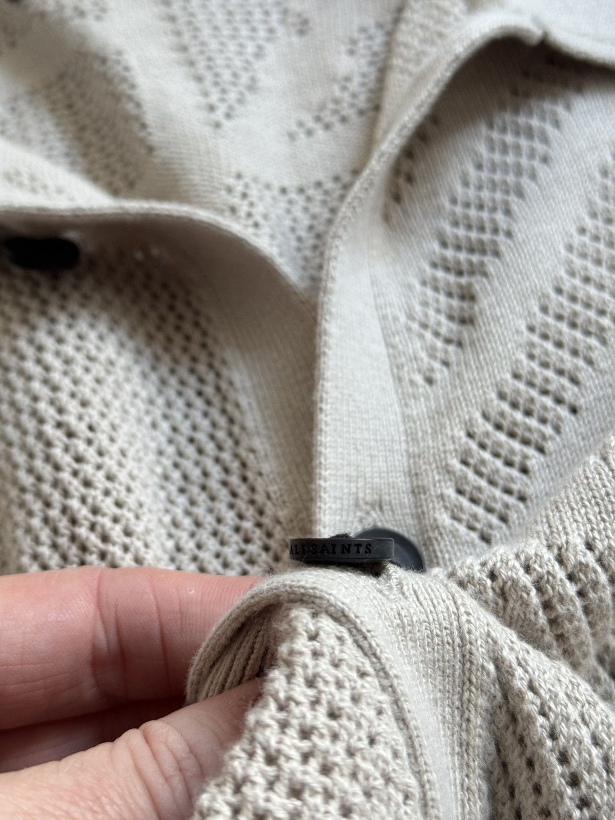 Allsaints × Designer Luxury AllSaints beige shirt mesh Size US M / EU 48-50 / 2 - 5 Thumbnail