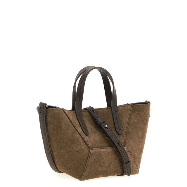 Brunello Cucinelli BRUNELLO CUCINELLI Essence Large Brown Top Handle Bag New & Size ONE SIZE - 2 Thumbnail