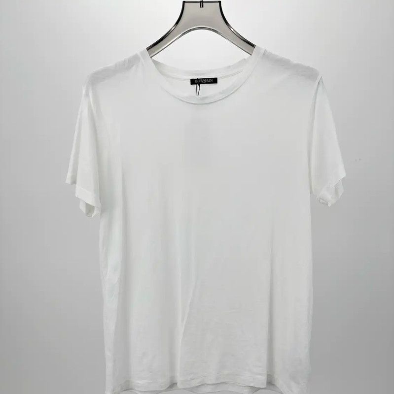 Balmain Men's White T-Shirt 0089