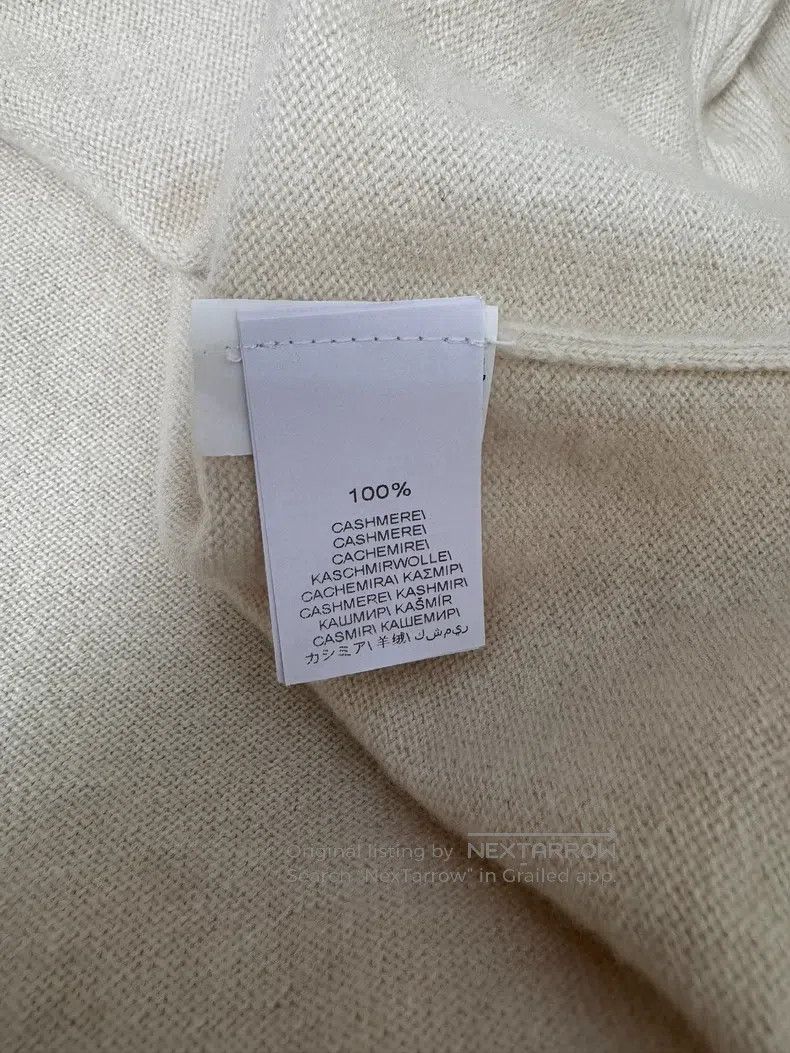 Brunello Cucinelli Brunello Cucinelli Beige Cashmere Lace Sleeve Sweater Size M / US 6-8 / IT 42-44 - 6 Thumbnail