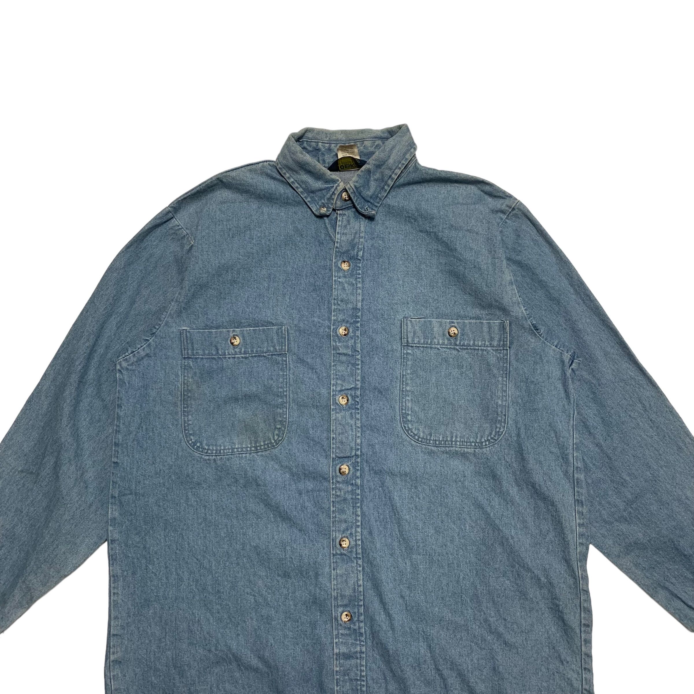 Oshkosh Vintage 70s Oshkosh Denim Shirt Size US L / EU 52-54 / 3 - 3 Thumbnail