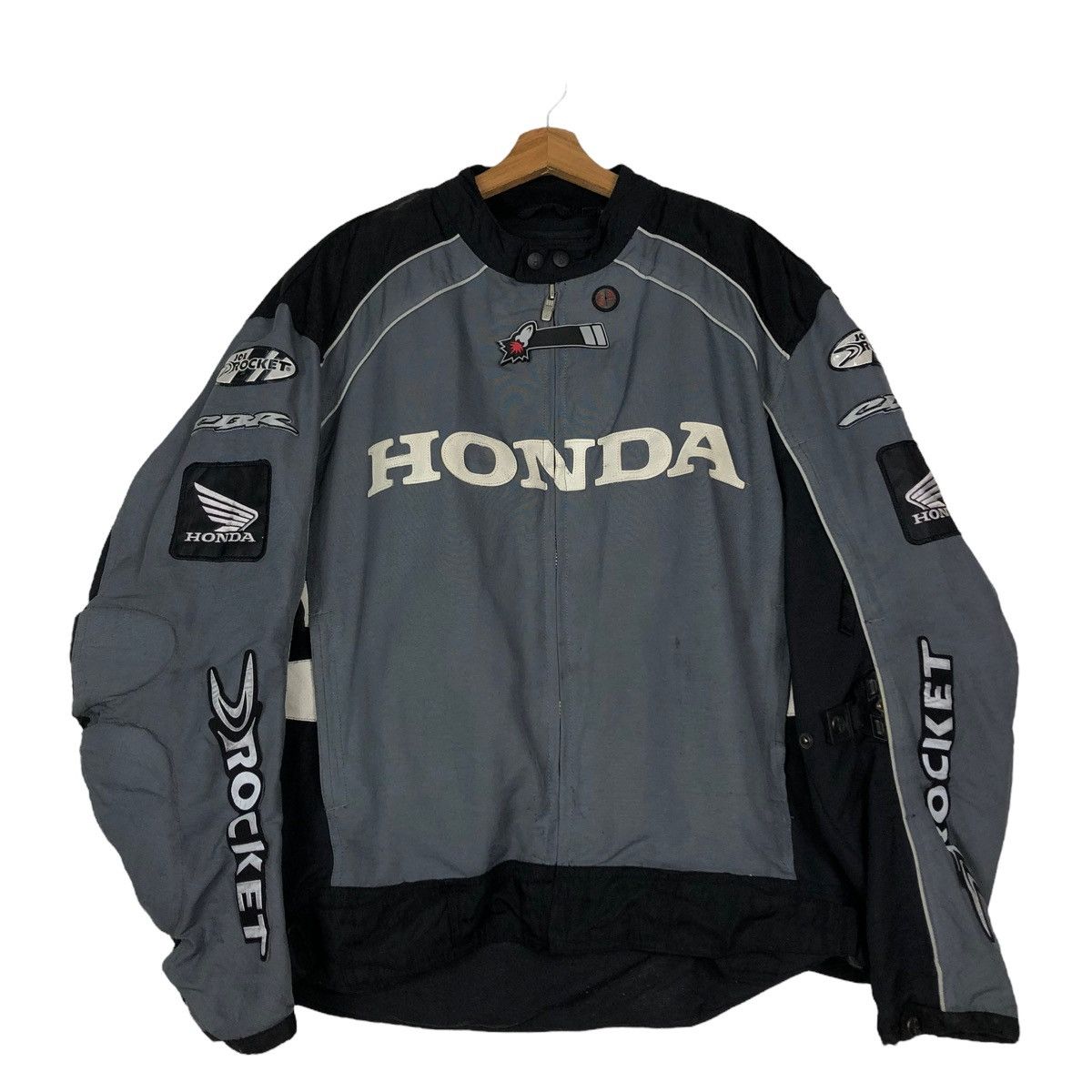 Other 🔥VINTAGE BIKER RACING JACKET HONDA BIG LOGO SAFETY WEAR Size US XL / EU 56 / 4 - 1 Thumbnail