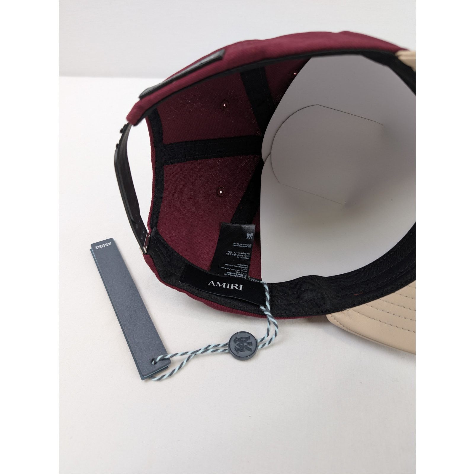 Amiri o1rshd1 Q:2 / Size: OS / Two Tone Trucker Cap / Hat Wine Size ONE SIZE - 10 Thumbnail