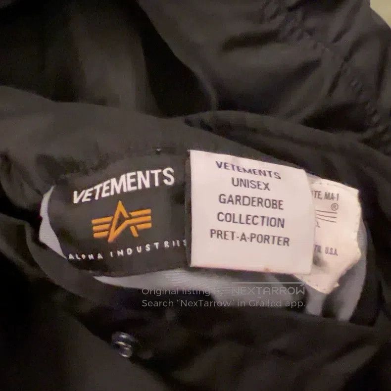 Vetements Vetements Bomber Jacket Size US S / EU 44-46 / 1 - 4 Thumbnail